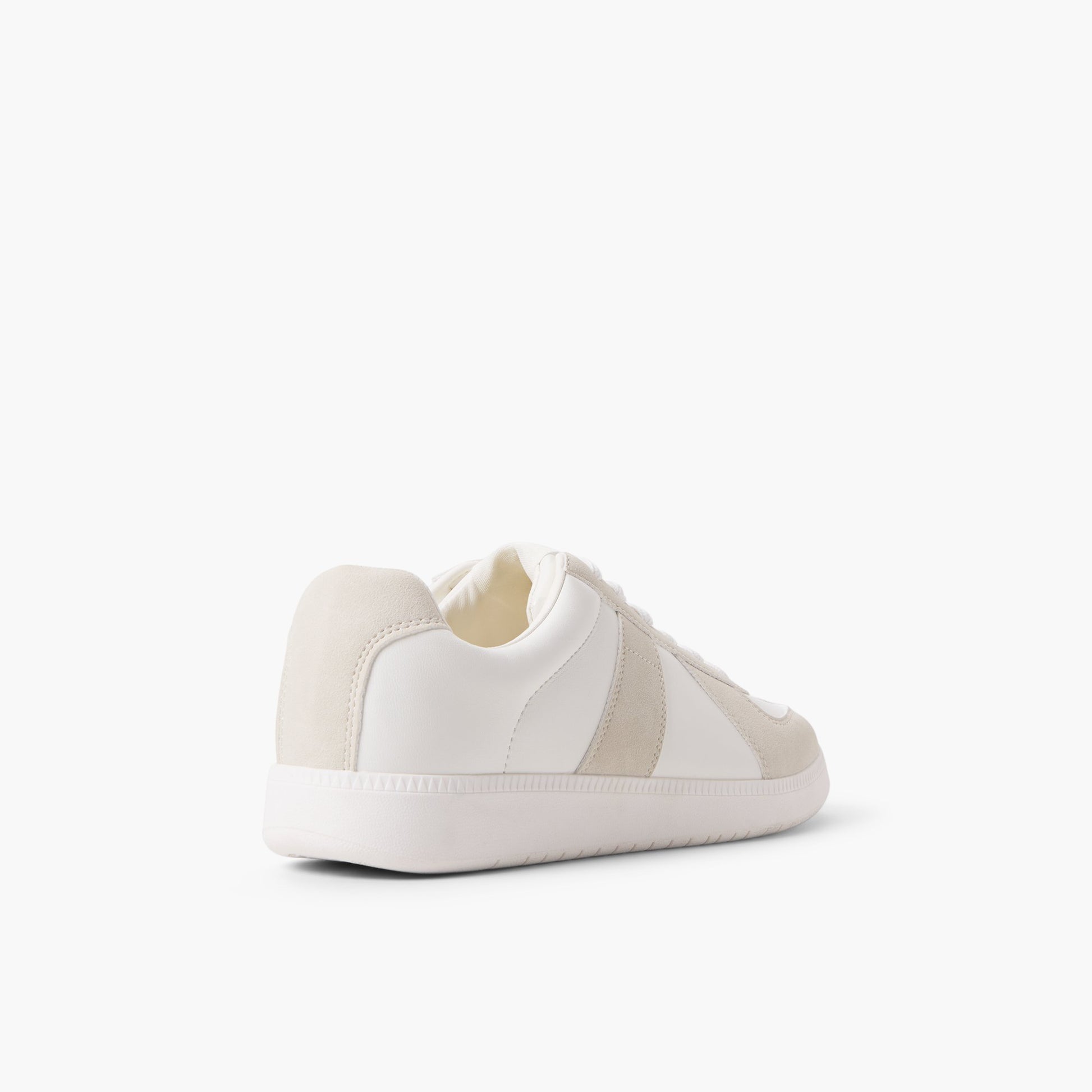 Three-quarter angle of Light grey Tenor Low-top Sneakers's back side