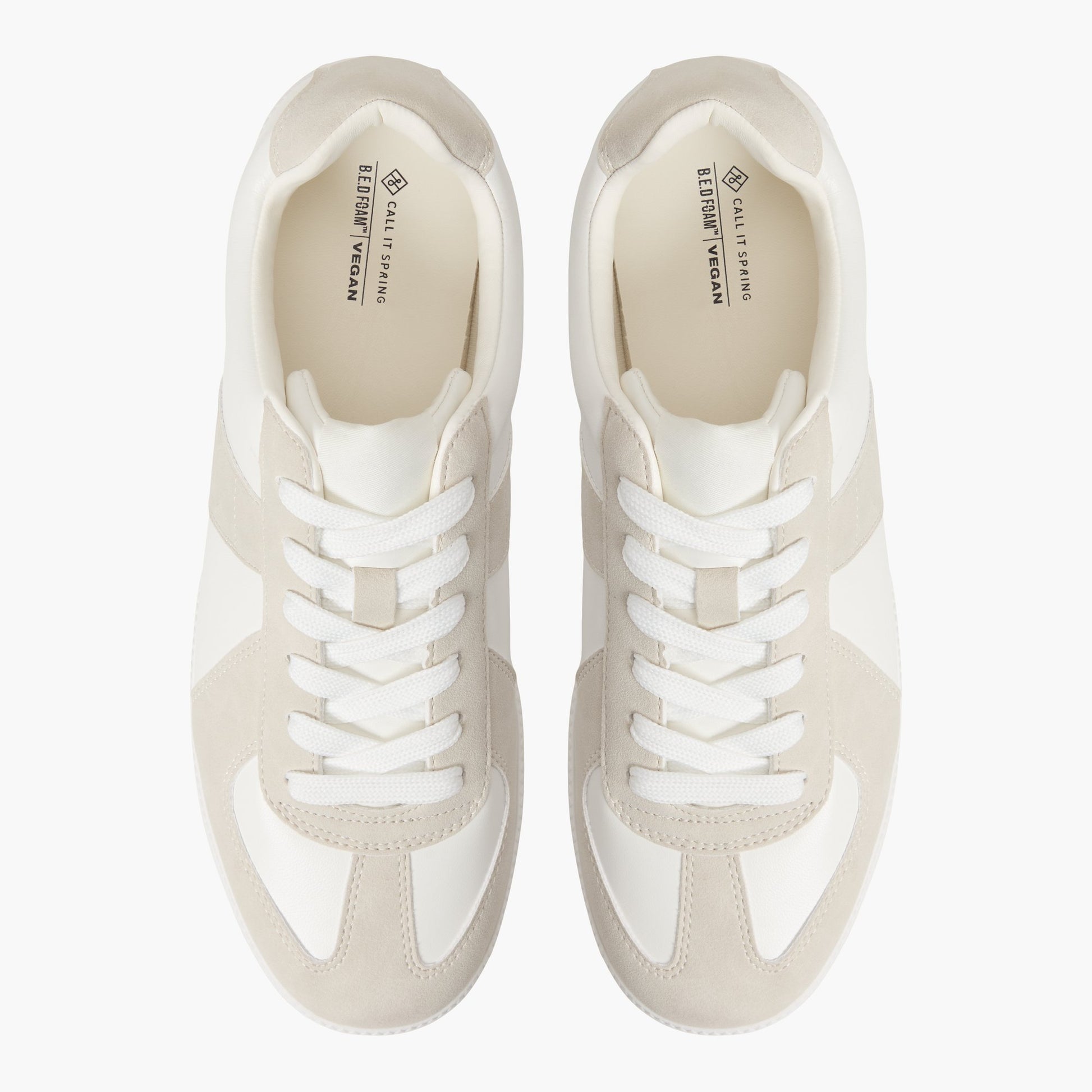Top-down view of the Light grey Tenor Low-top Sneakers