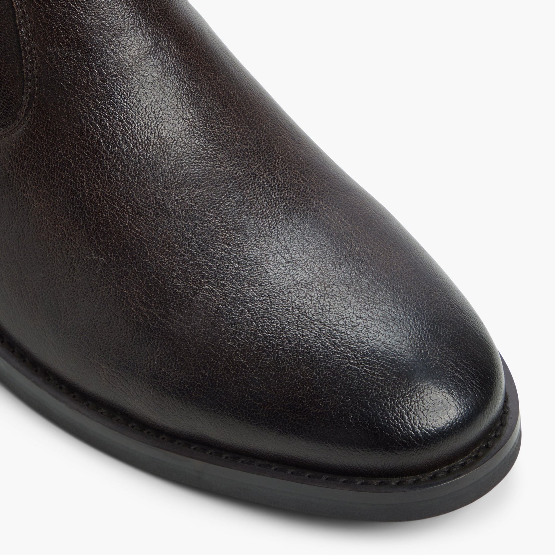 Close-up of the Dark Brown Burnette Chelsea Boots