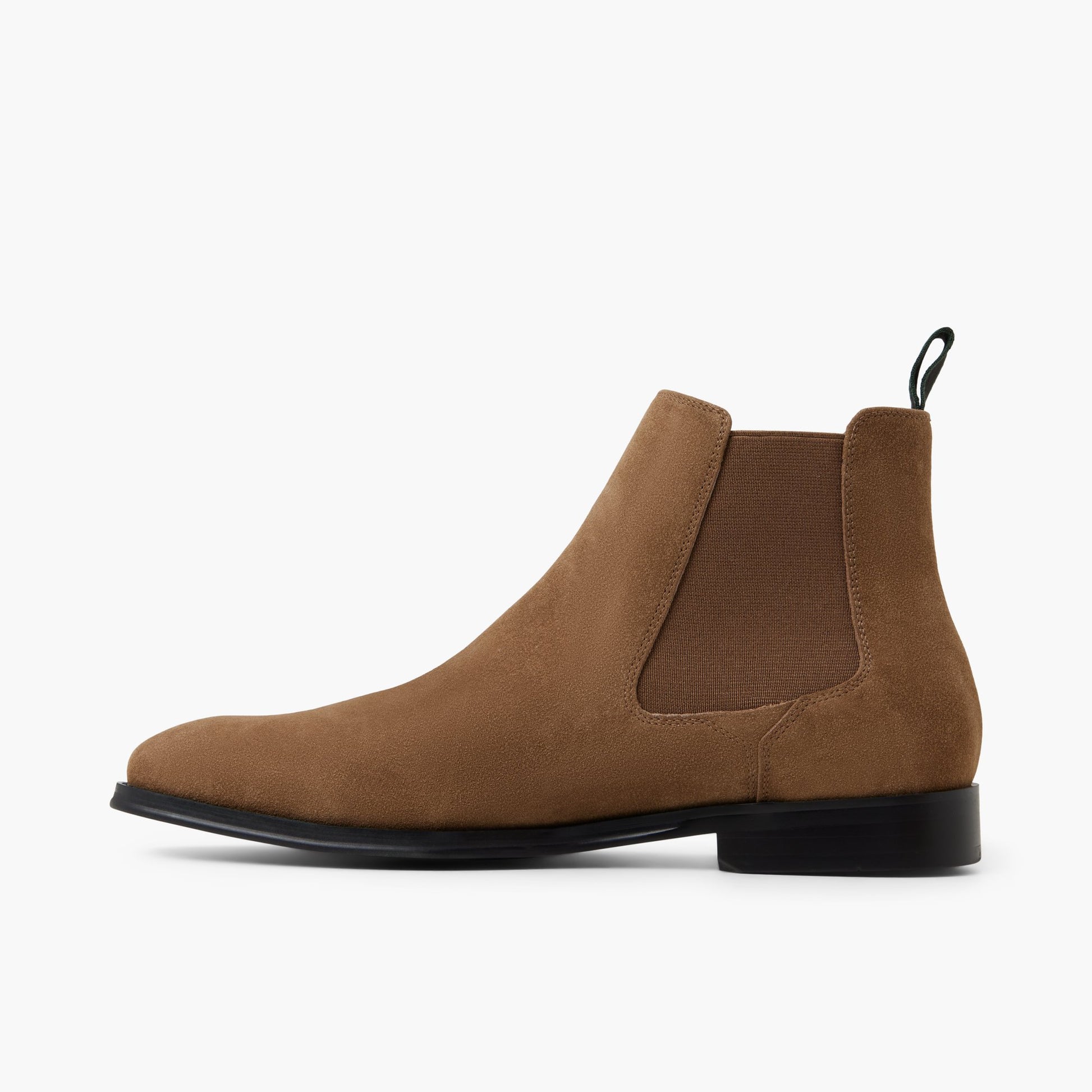 Side view of Taupe Britton Chelsea Boots