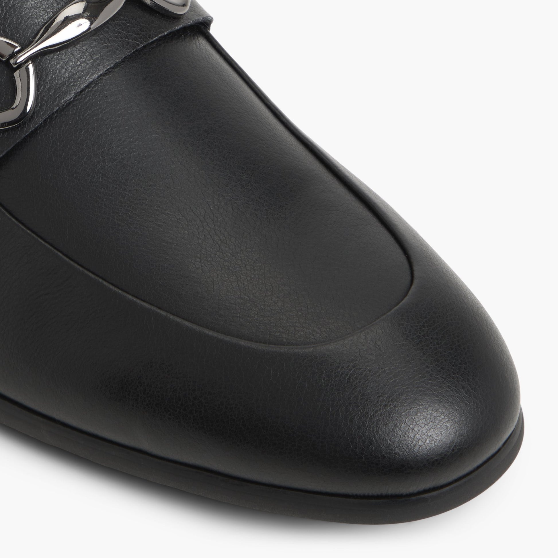 Close-up of the Black Corbett Loafers