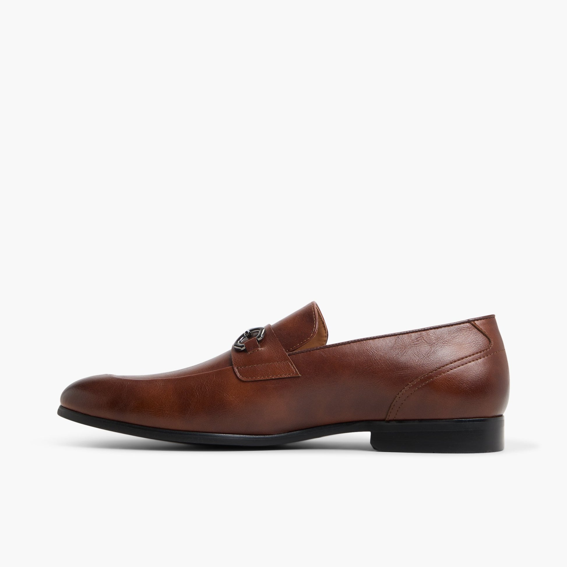 Side view of Cognac Corbett Loafers