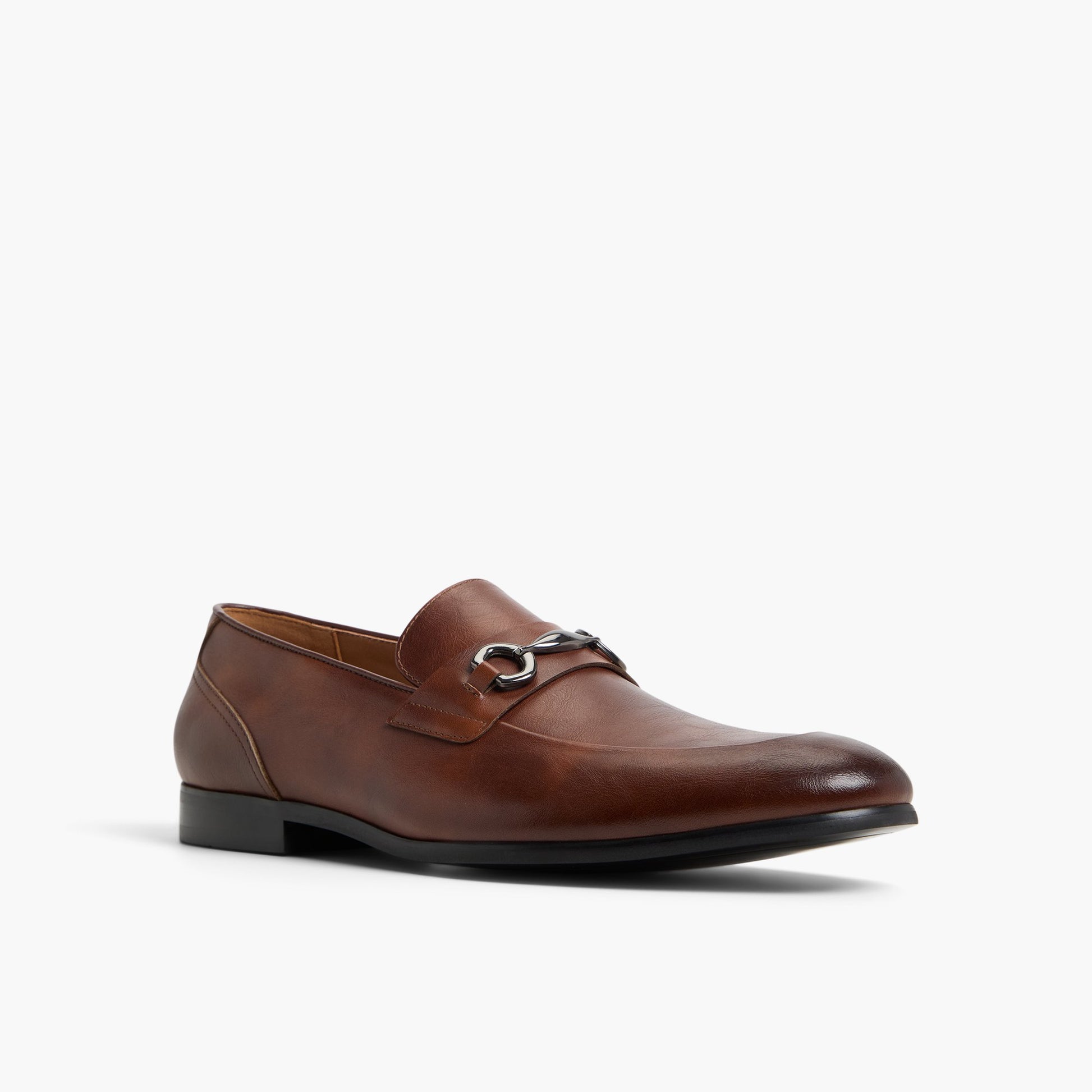 Three-quarter angle of Cognac Corbett Loafers's front side