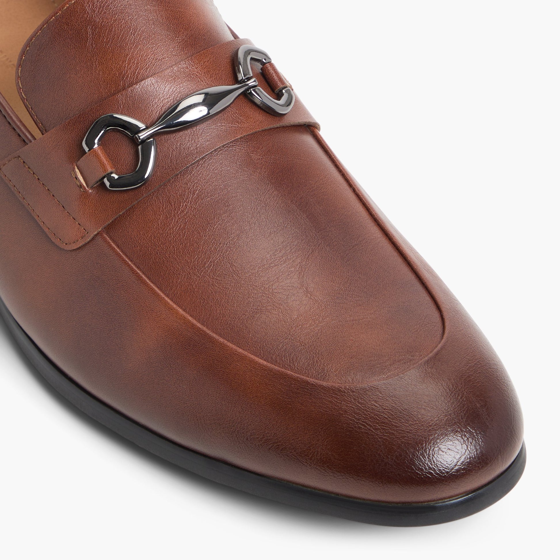 Close-up of the Cognac Corbett Loafers