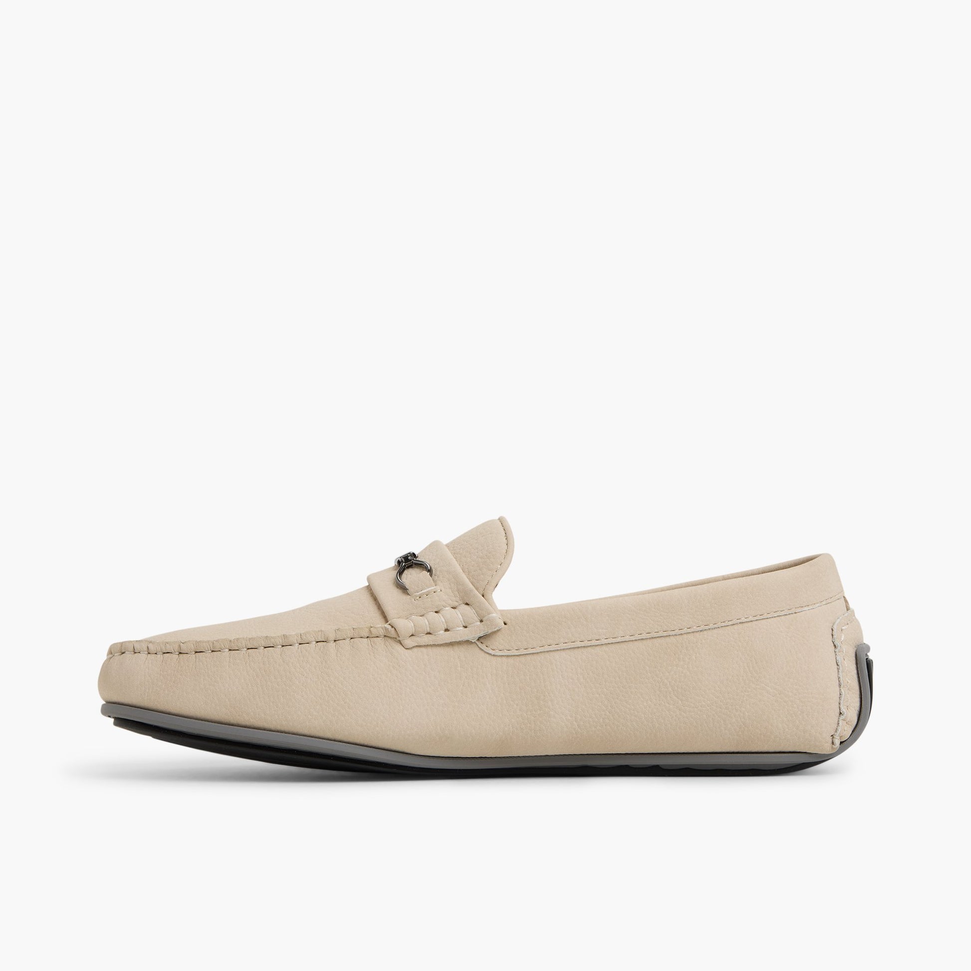 Side view of Light Beige Carmichael Loafers