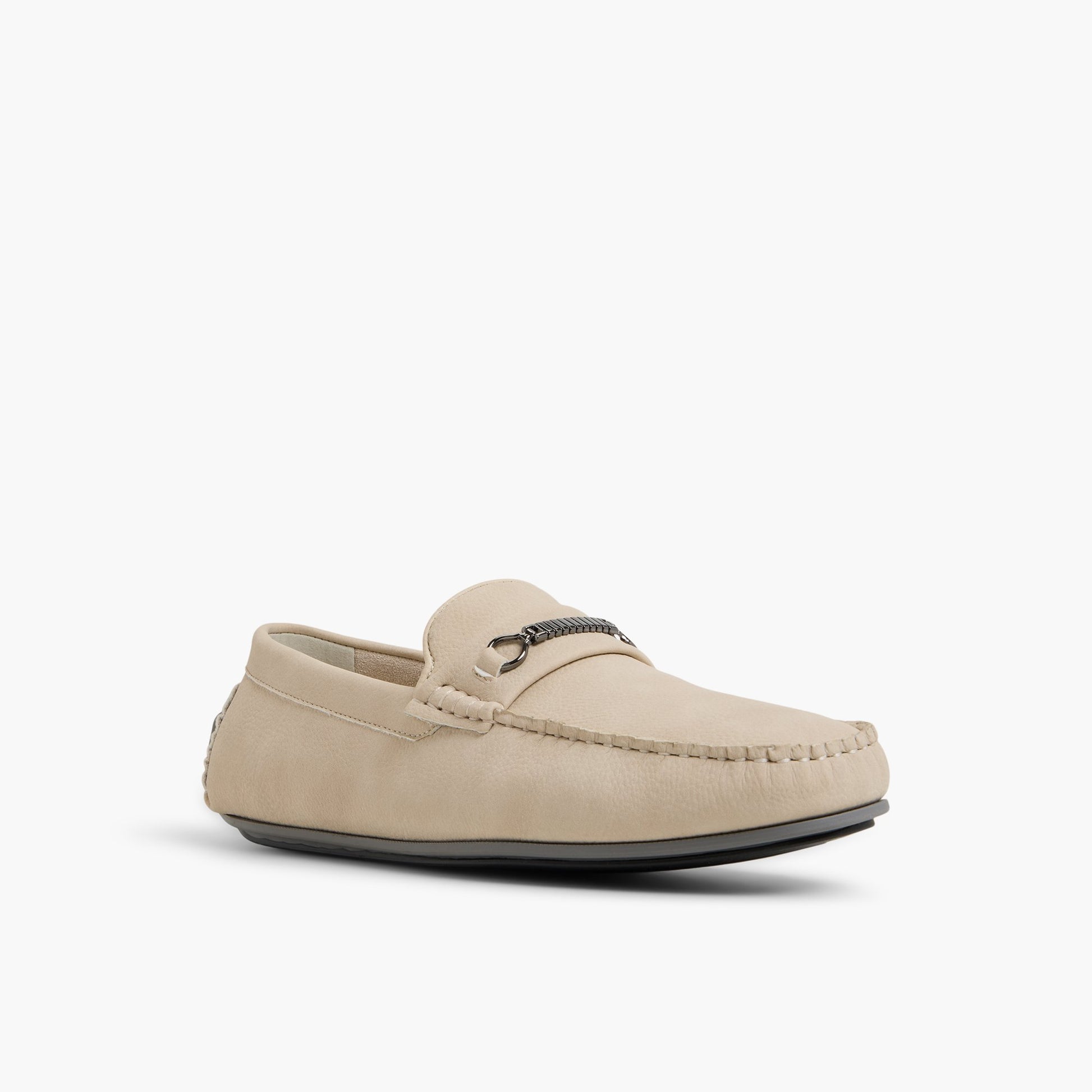 Three-quarter angle of Light Beige Carmichael Loafers's front side