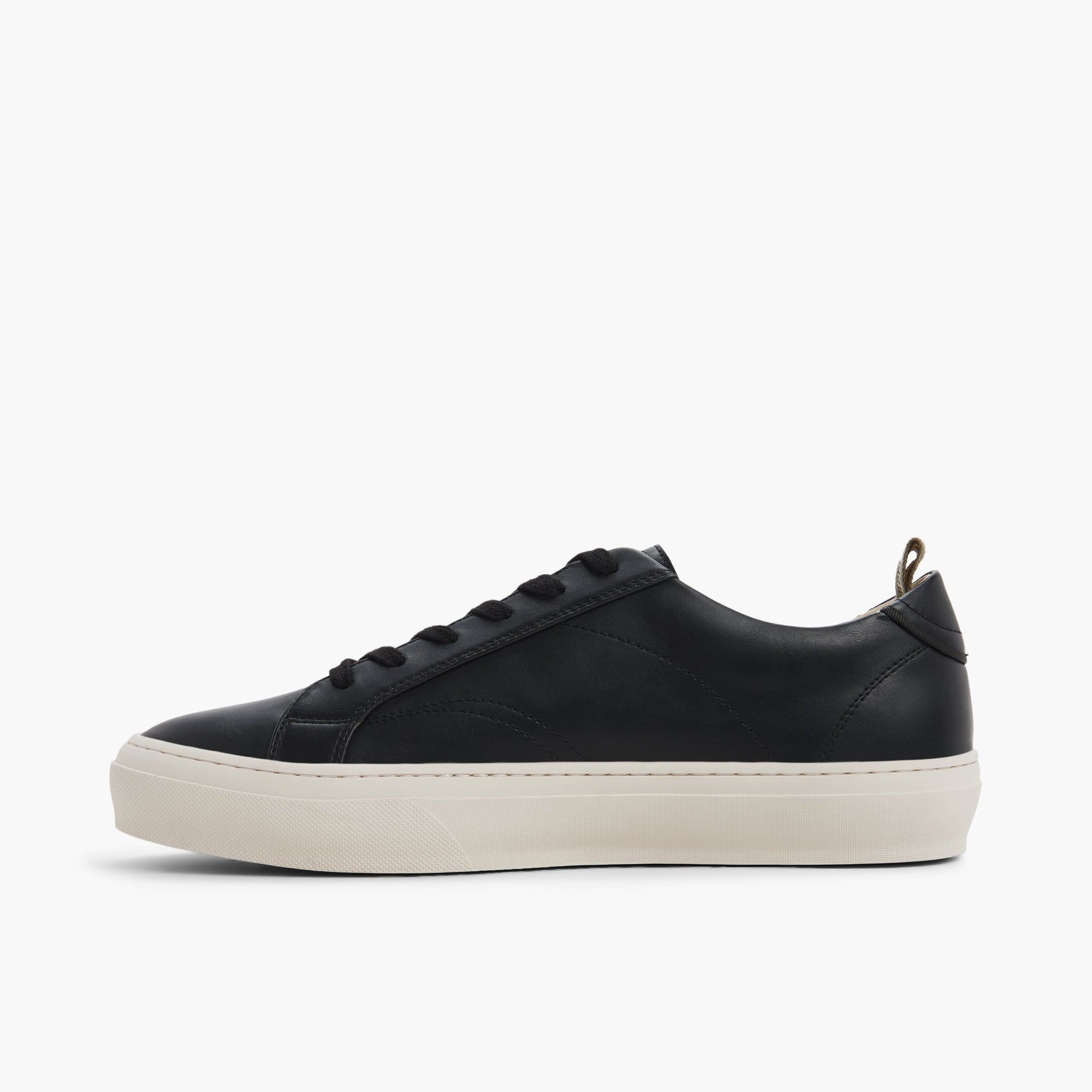 Side view of Black Taser Lace-up Shoes