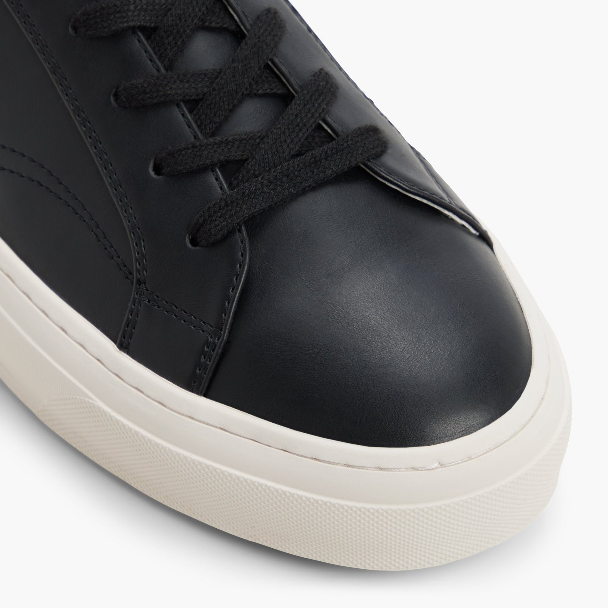 Close-up of the Black Taser Lace-up Shoes