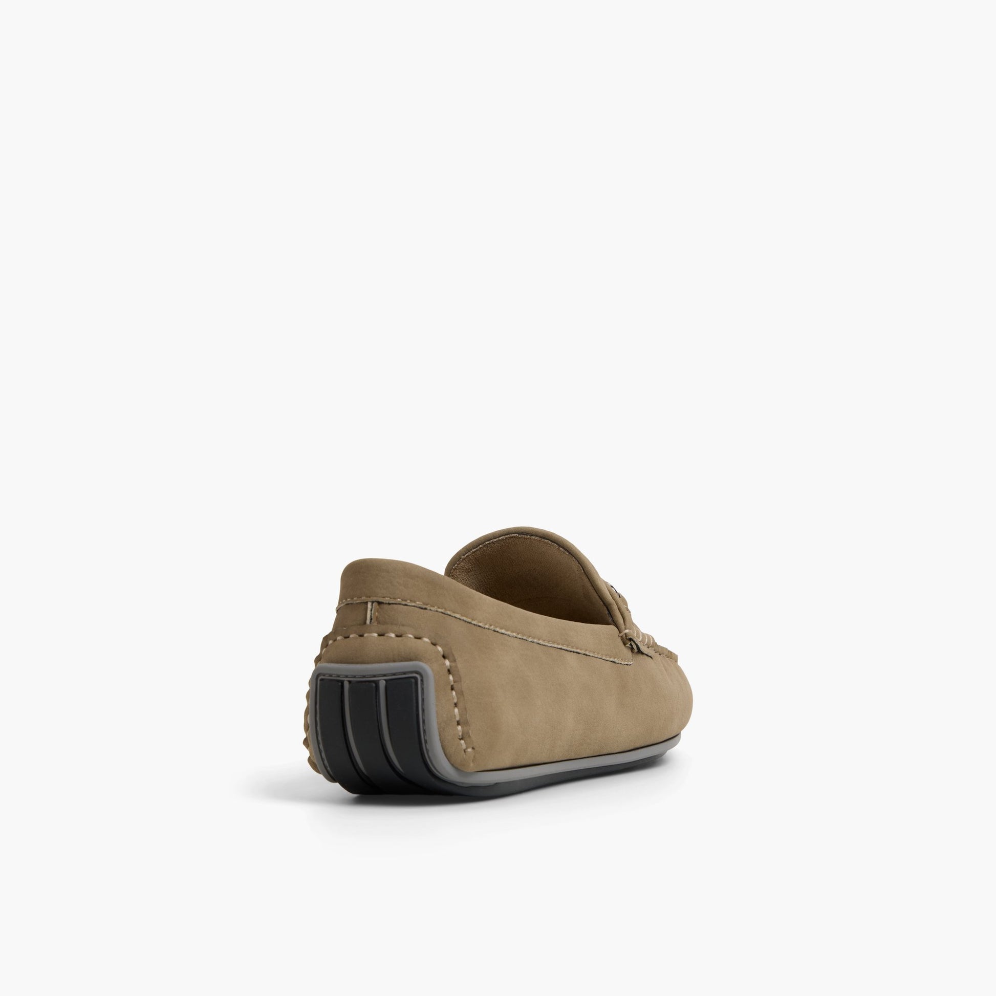 Three-quarter angle of Taupe Carmichael Loafers's back side