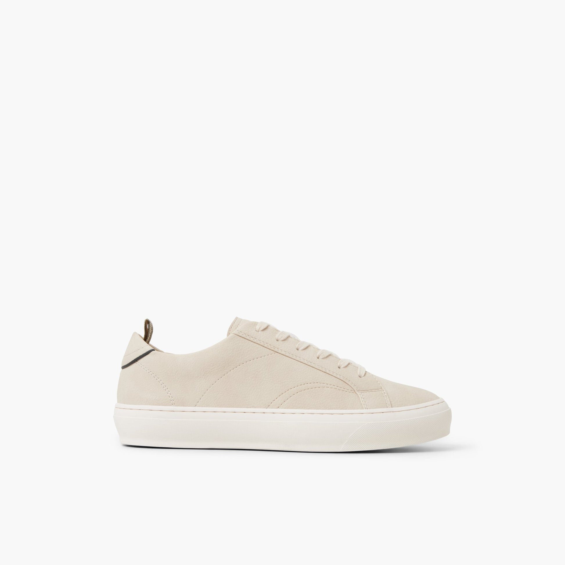 Main View of Cream Taser Lace-up Shoes for Mens