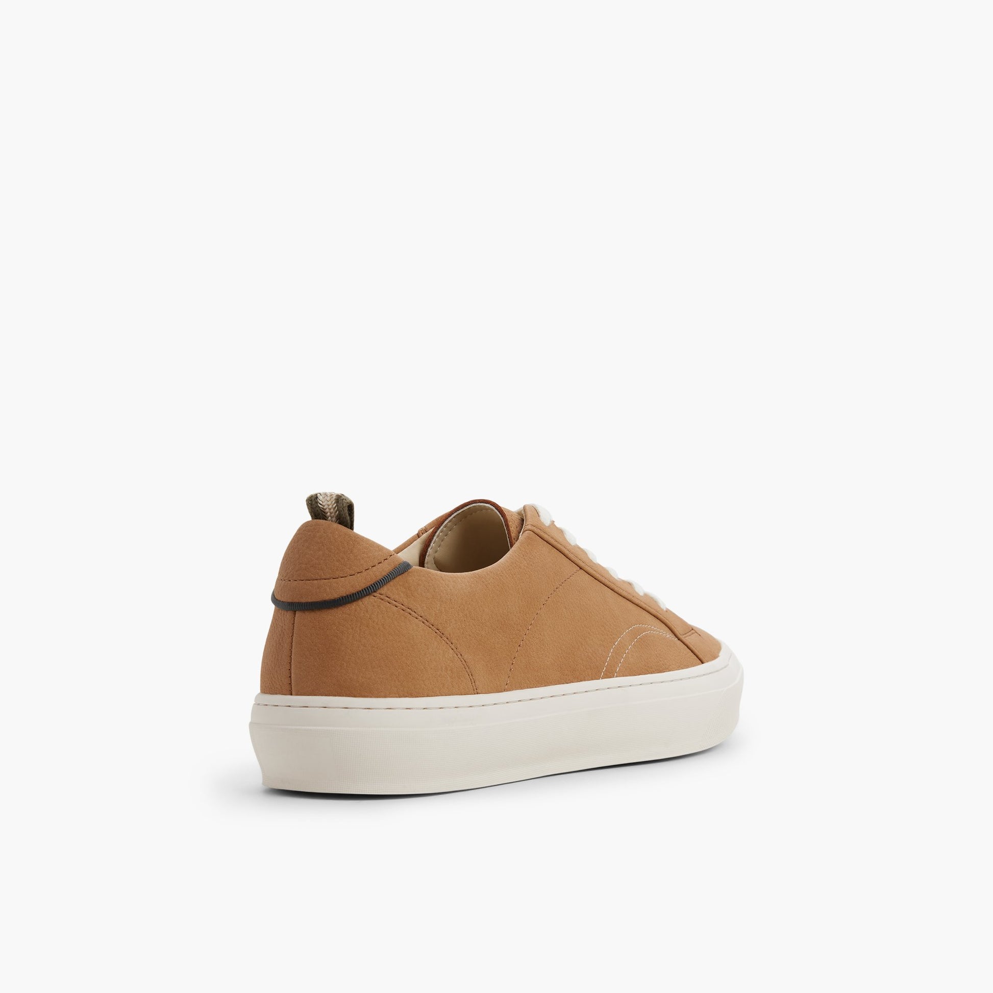 Three-quarter angle of Tan Taser Lace-up Shoes's back side