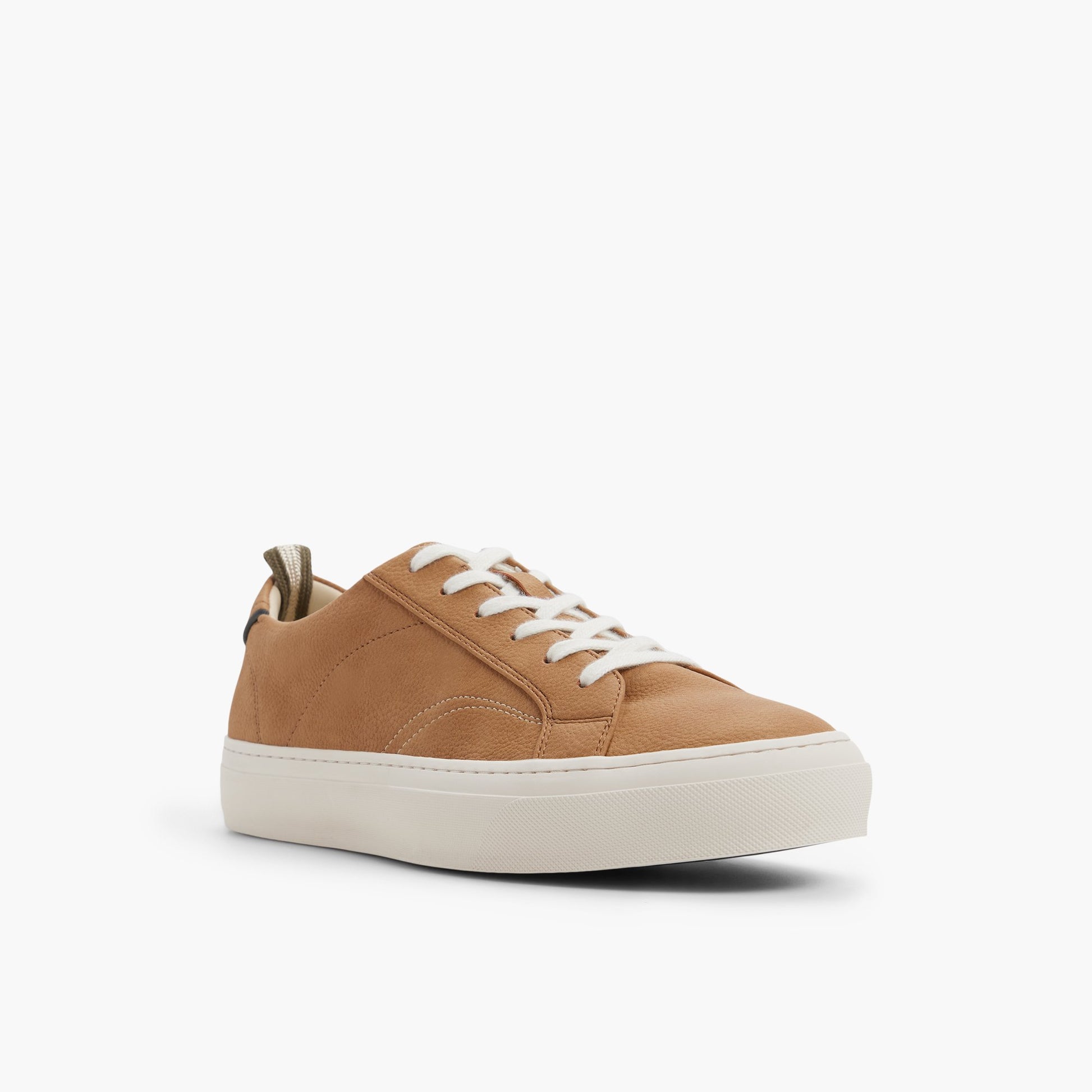 Three-quarter angle of Tan Taser Lace-up Shoes's front side
