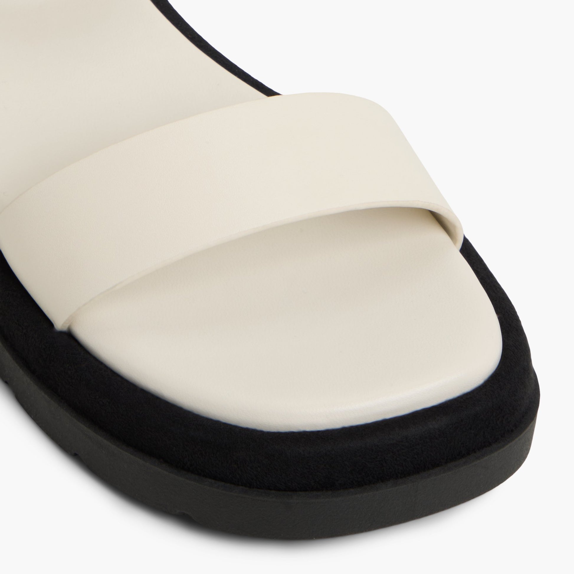 Close-up of the Ice Joellle Chunky Flat Sandals