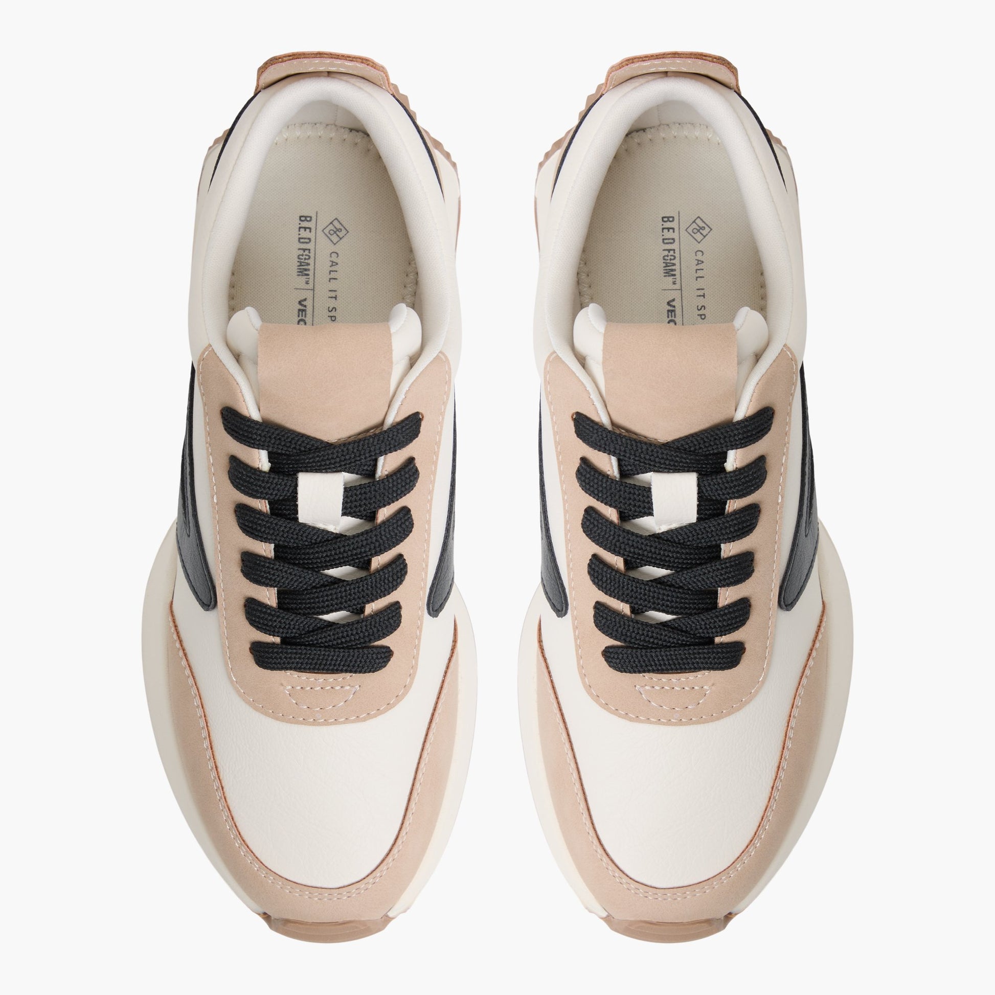 Top-down view of the Bone multi Danie Low-Top Sneakers