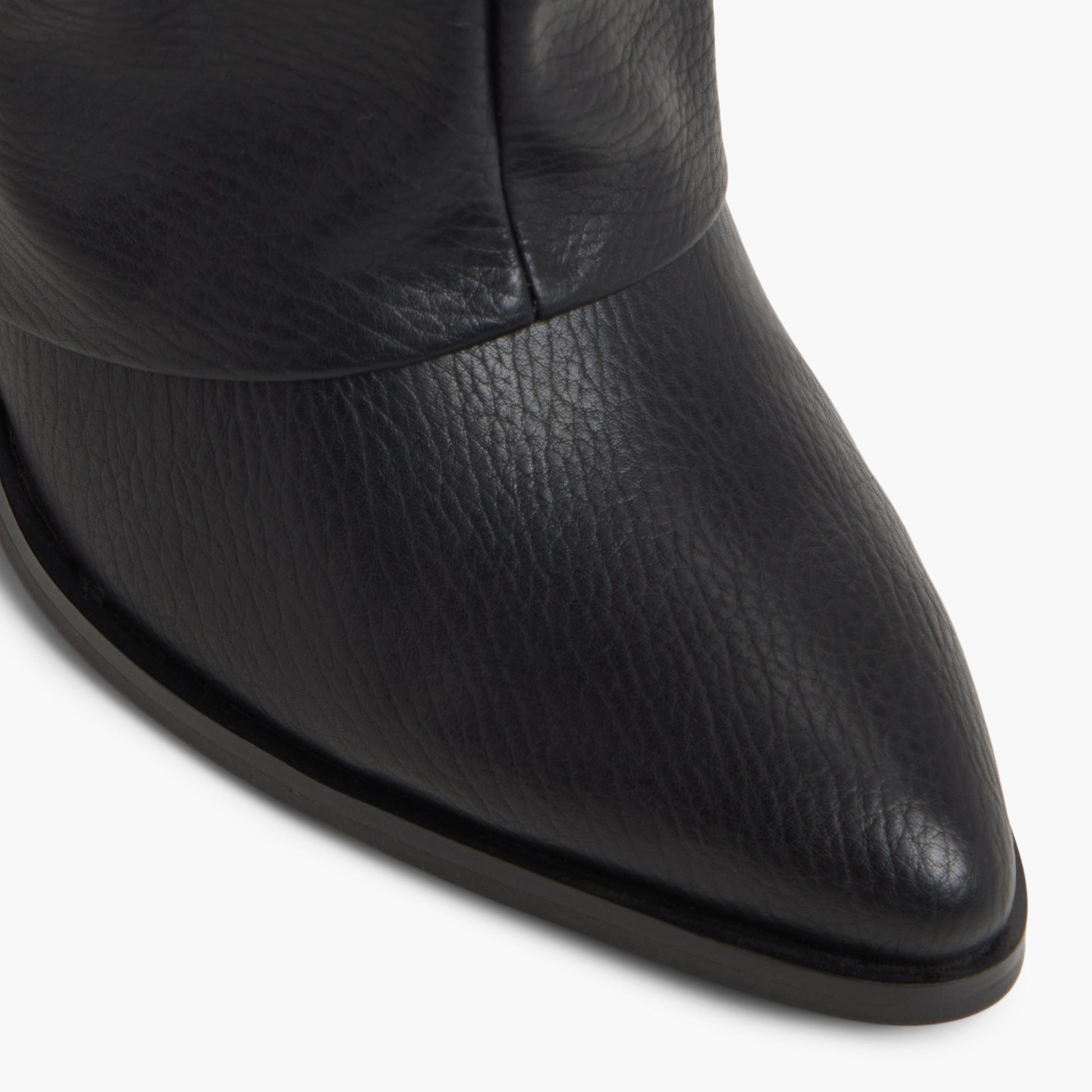 Close-up of the Black Oaklie Mid-Calf Boots