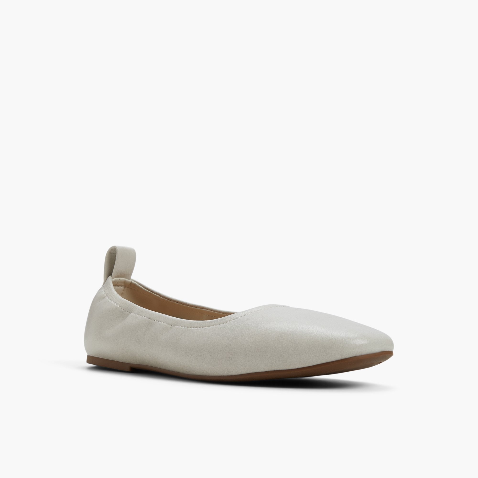 SHISEI ホワイト フラットシューズ 37.5 SHISEI White Flat Shoes 37.5