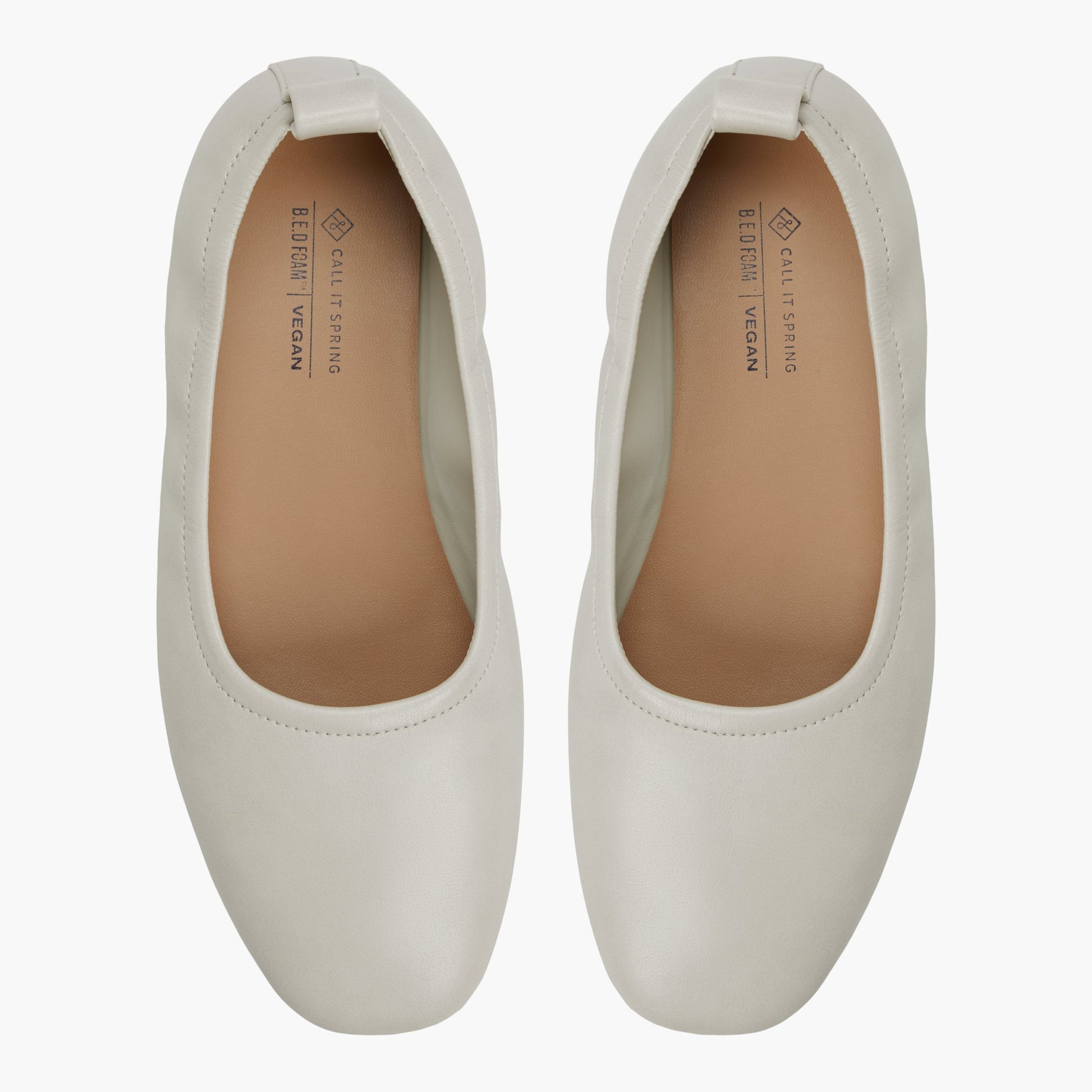 Top-down view of the Ice Sheilah High Vamp Ballerinas