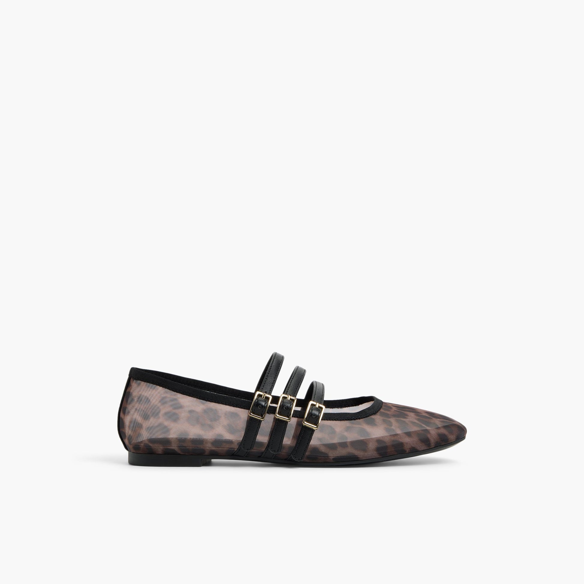 Main View of Open Brown Kamelie Mary Jane Flats for Womens