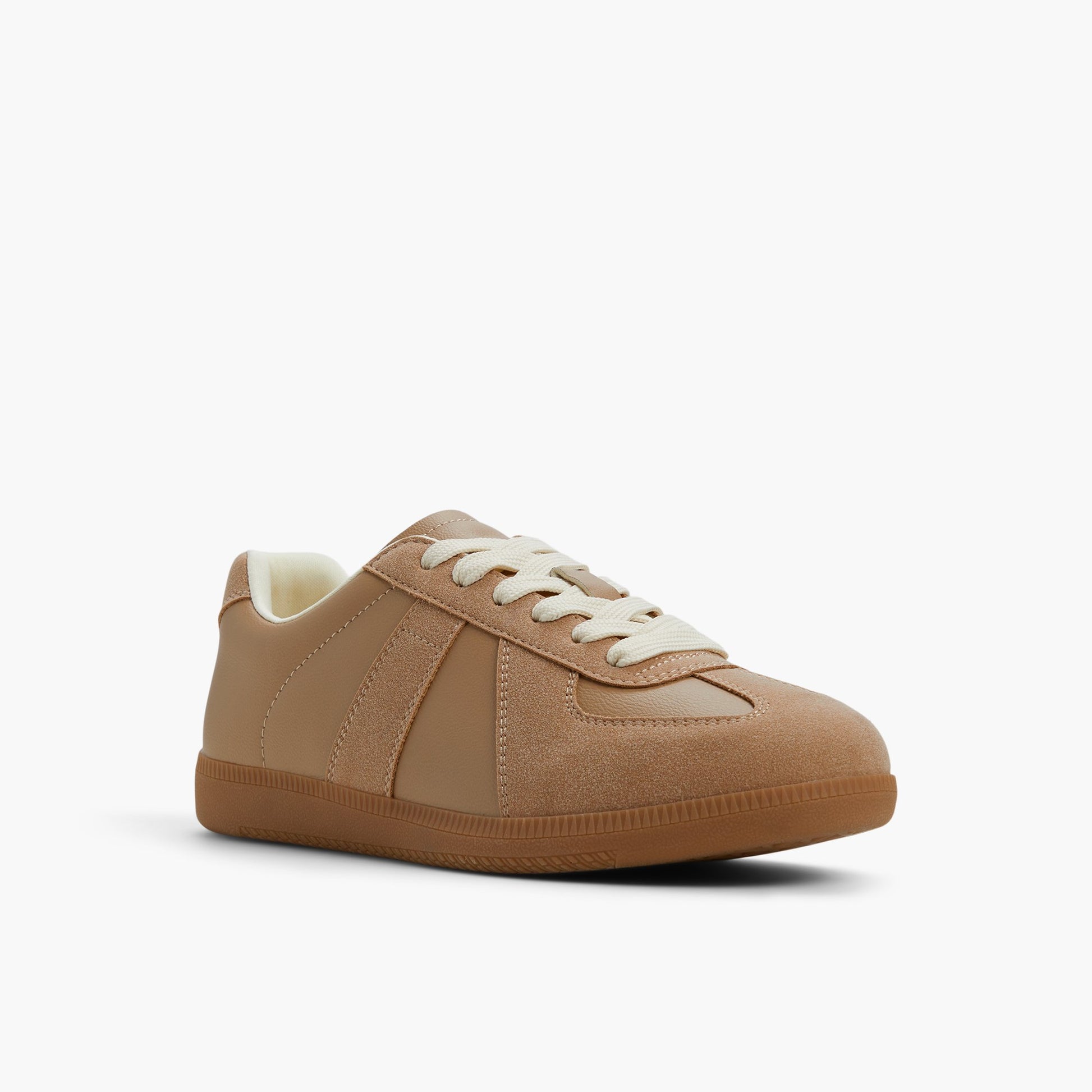 Three-quarter angle of White Multi Tenora Cup Sole Sneakers's front side