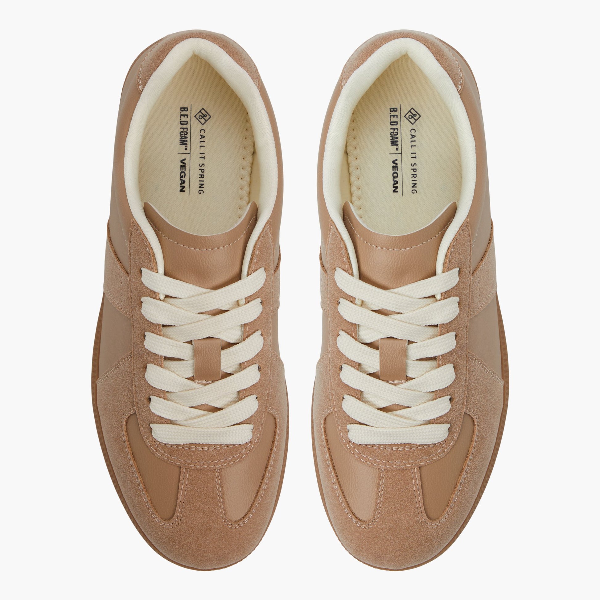 Top-down view of the White Multi Tenora Cup Sole Sneakers