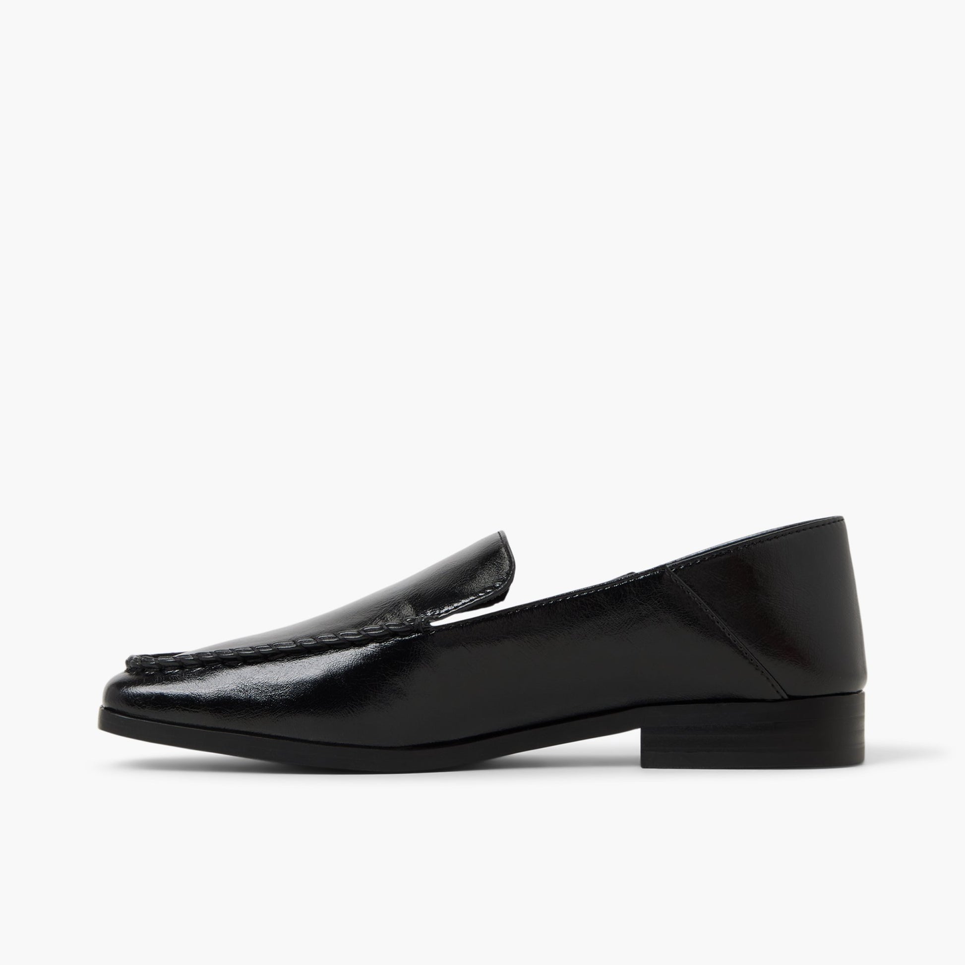 Side view of Black Kaylyn Loafers