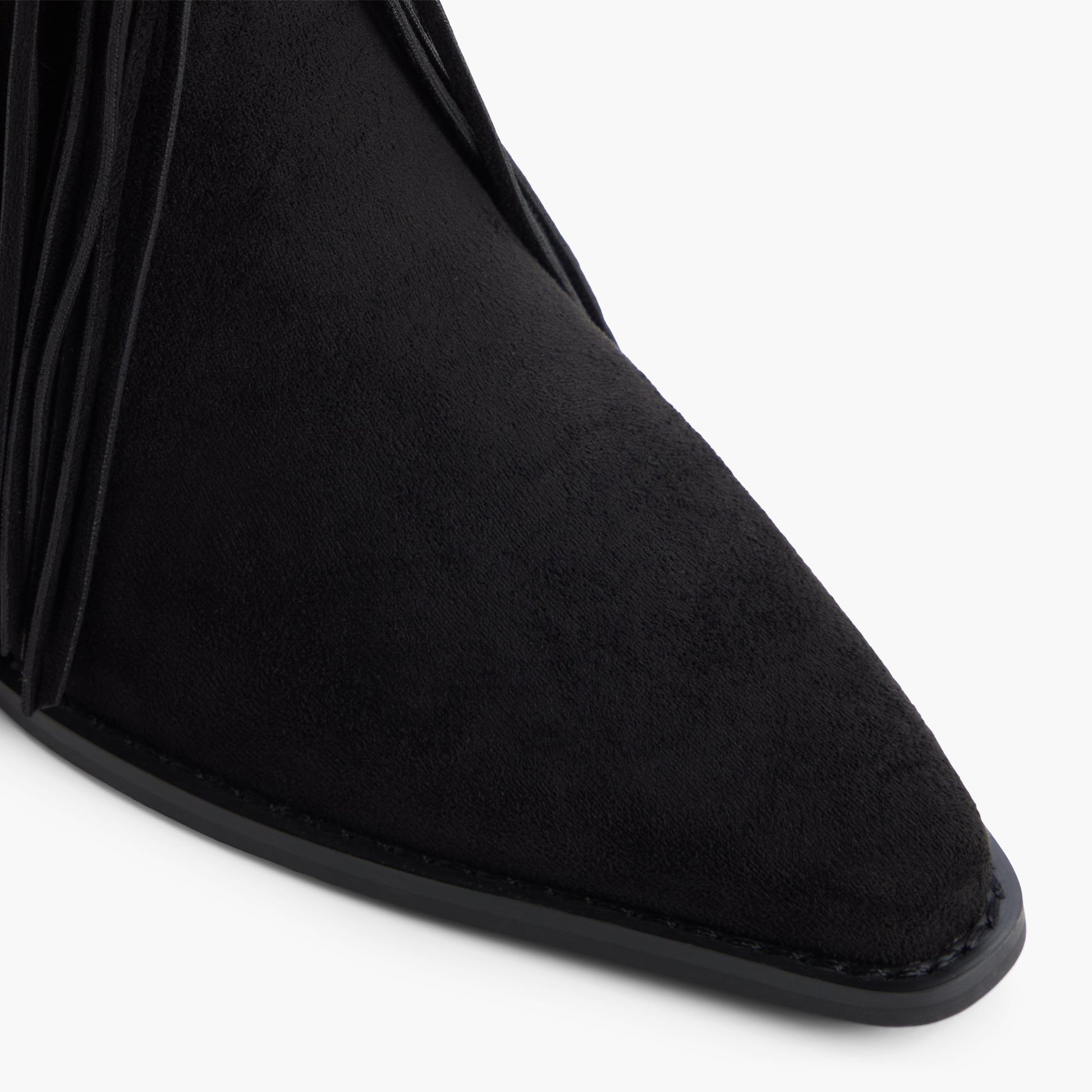 Close-up of the Black Billyrae Western Knee-High Boots