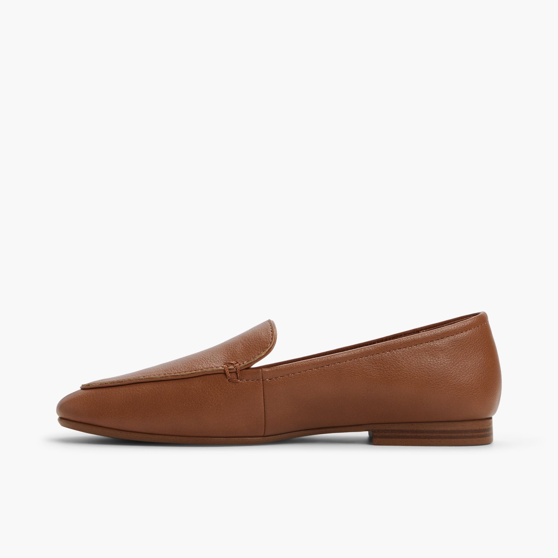 Side view of Cognac Rhiley Loafers