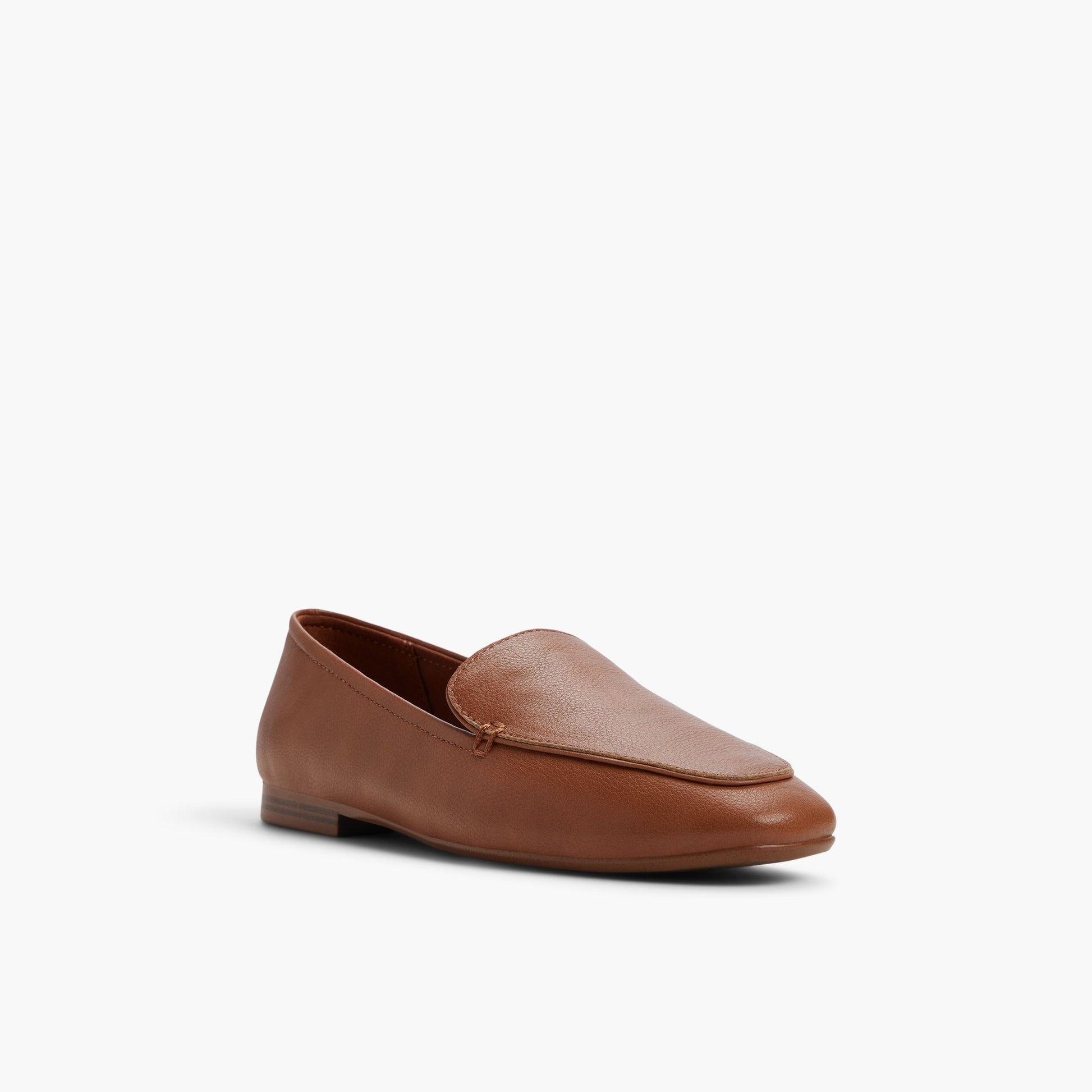Three-quarter angle of Cognac Rhiley Loafers's front side