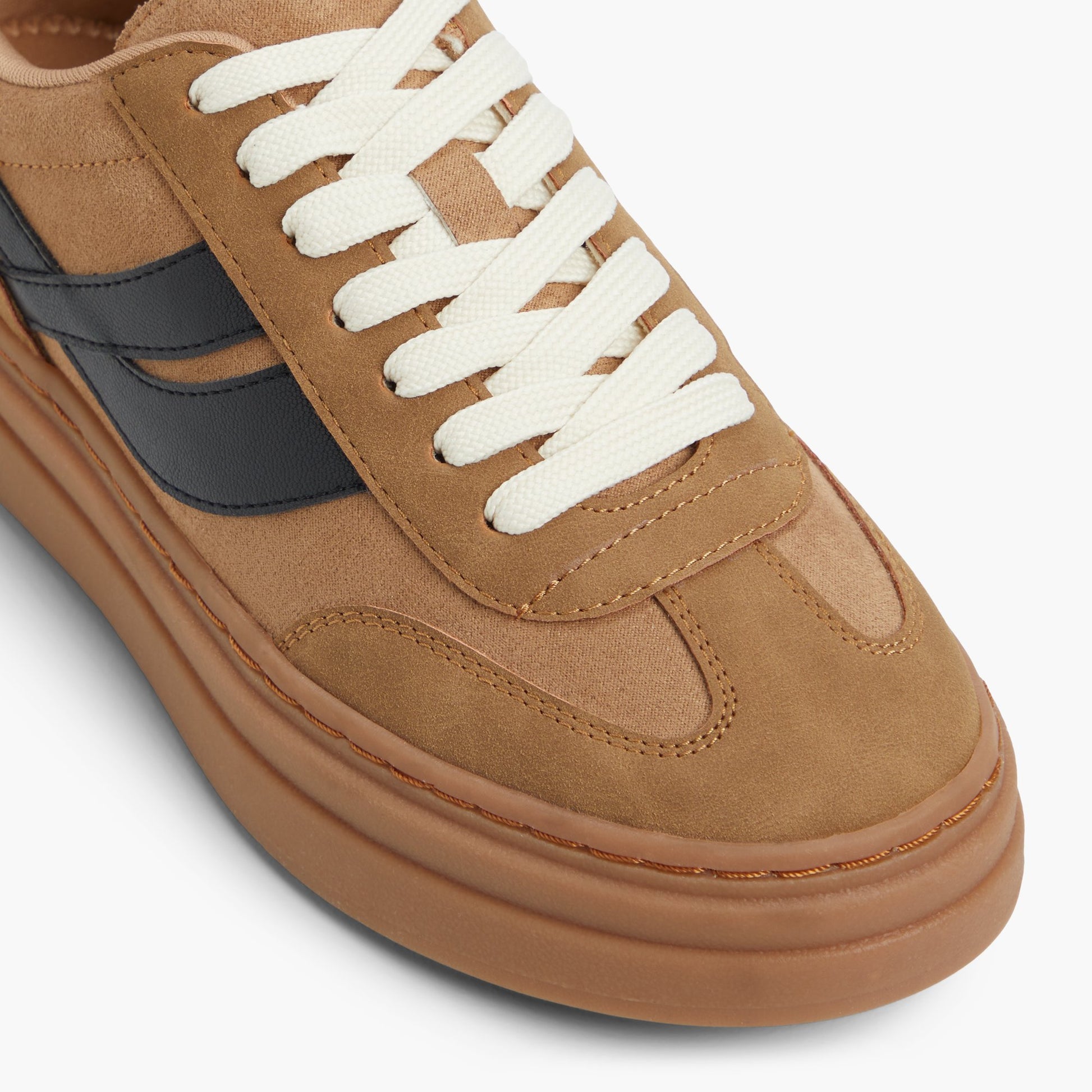 Close-up of the Brown Multi Tommie Low-Top Sneakers