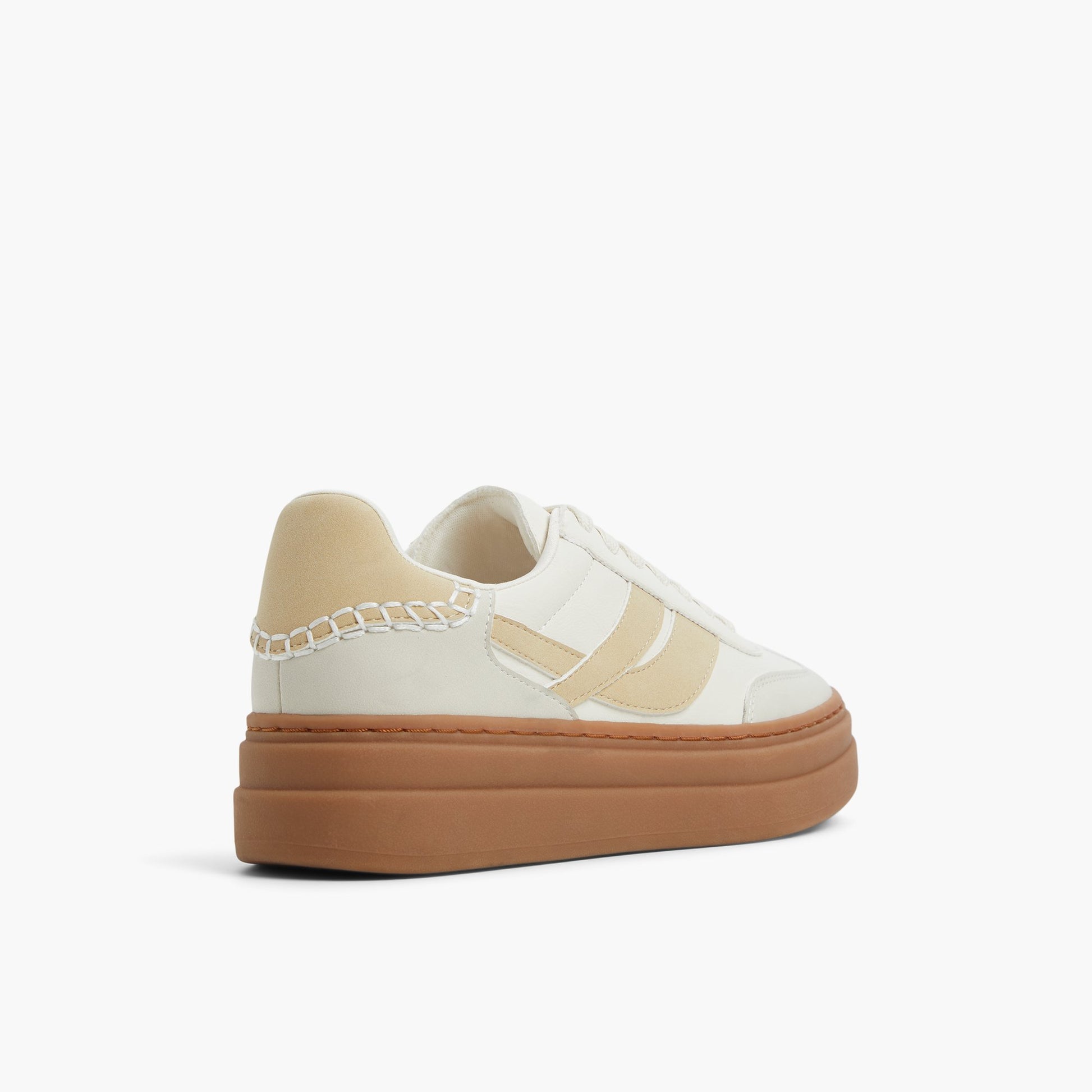 Three-quarter angle of White Multi Tommie Low-Top Sneakers's back side