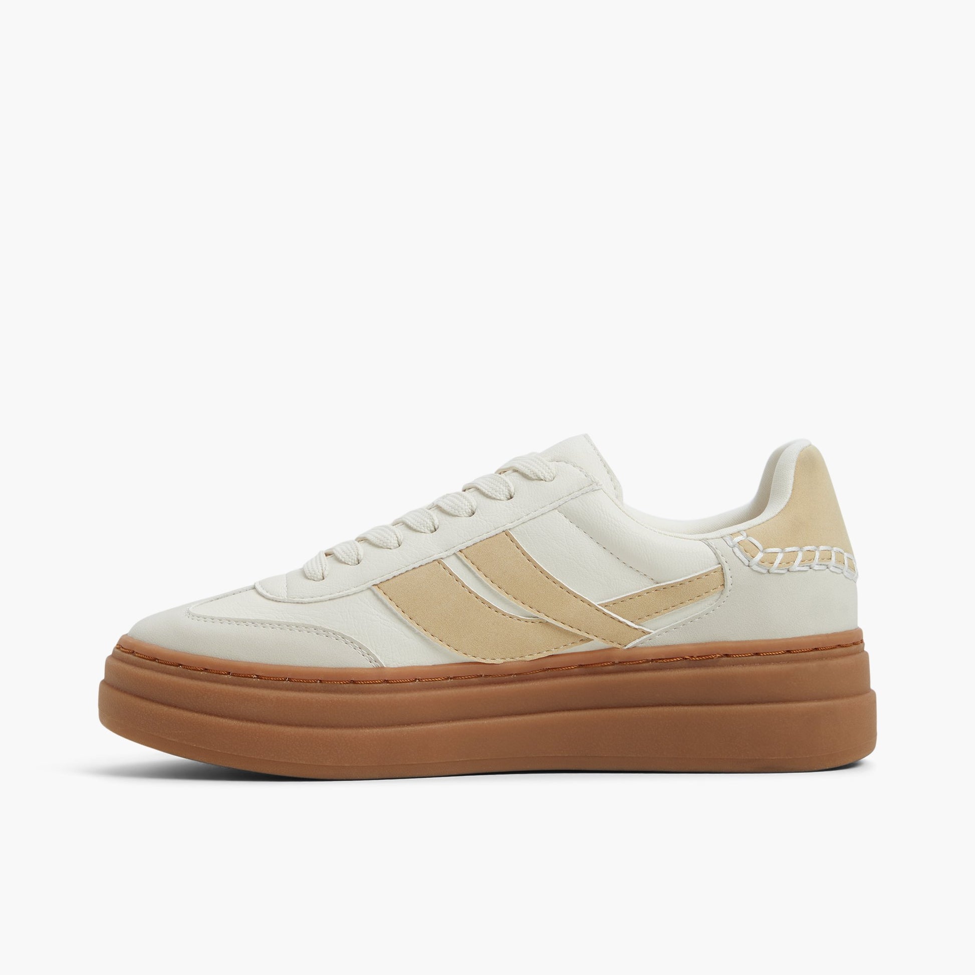Side view of White Multi Tommie Low-Top Sneakers