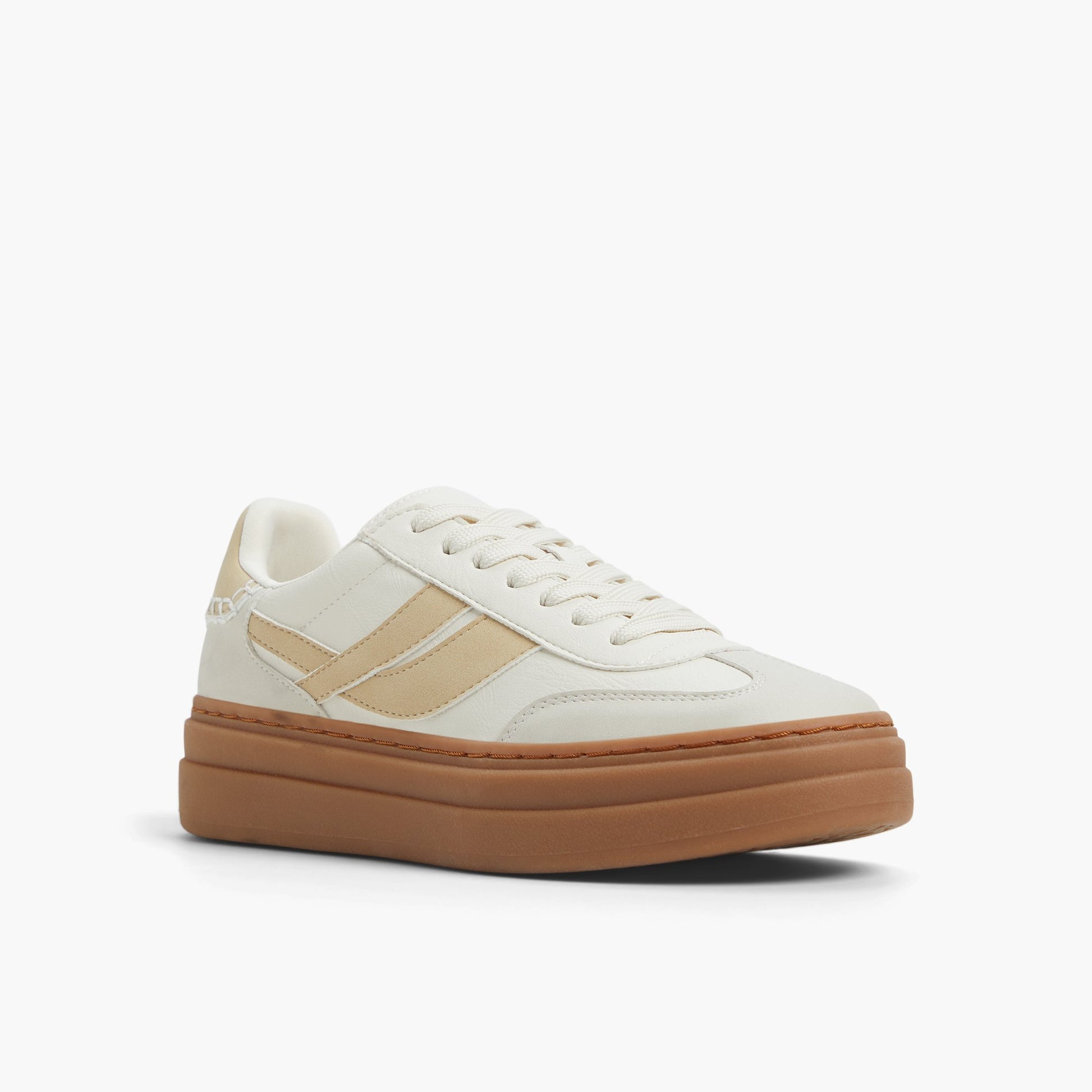 Three-quarter angle of White Multi Tommie Low-Top Sneakers's front side
