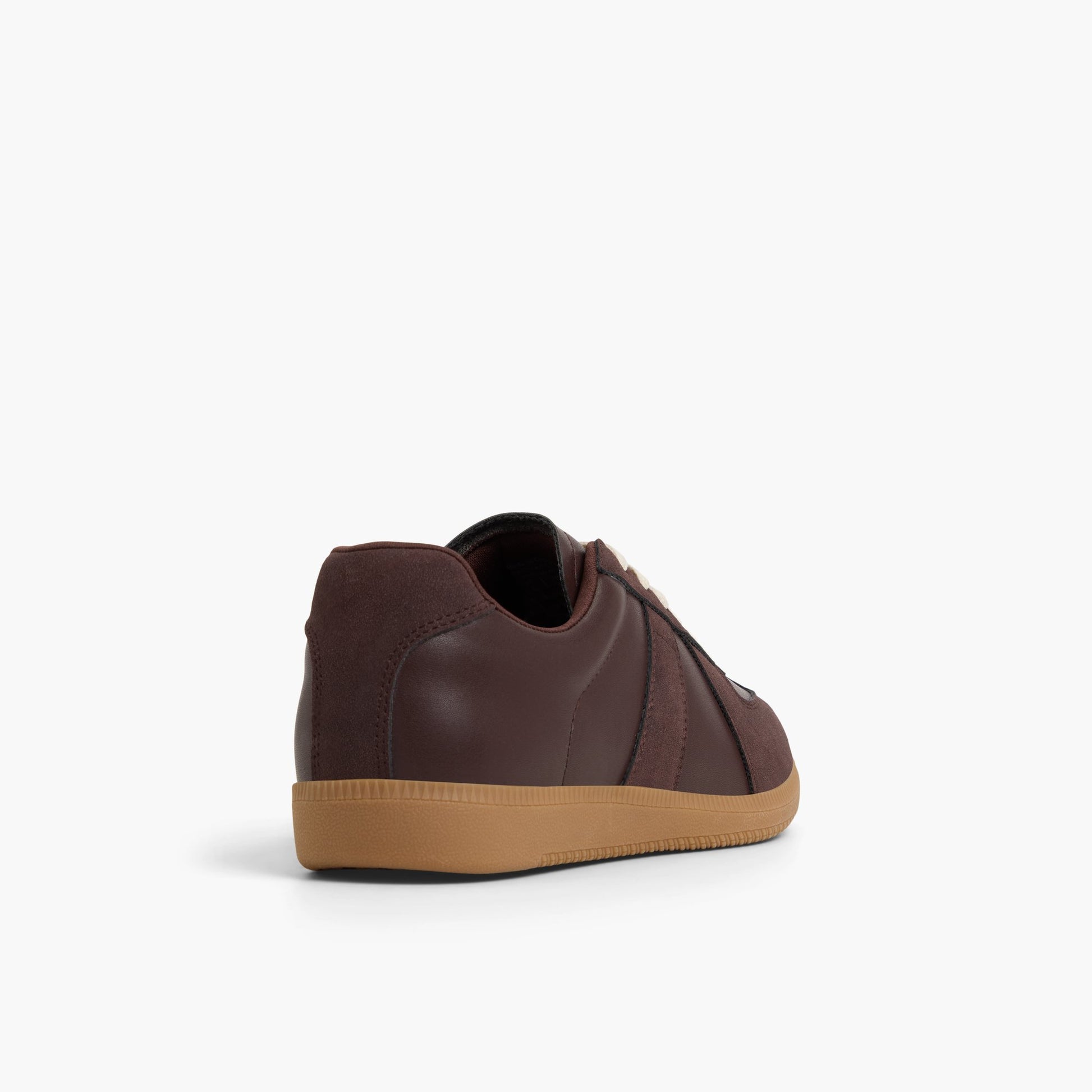 Three-quarter angle of Dark Purple Tenora Low-Top Sneakers's back side