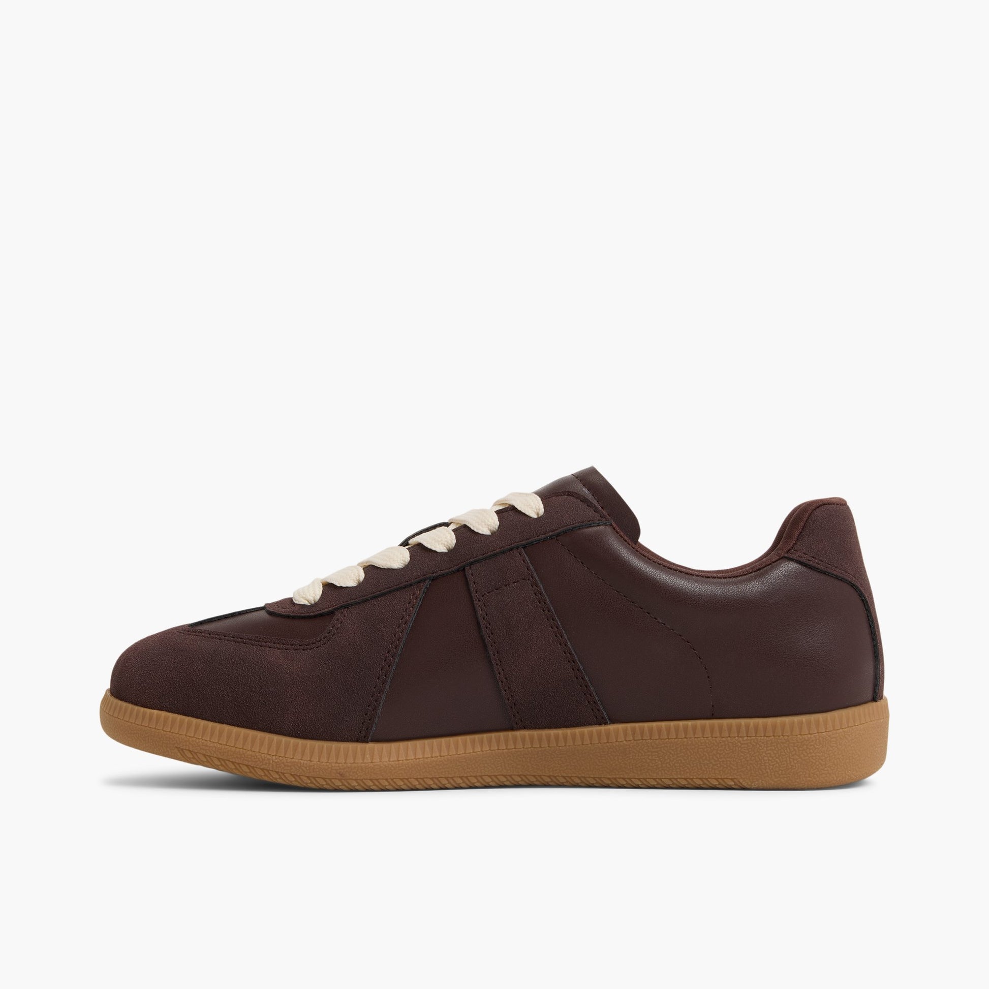 Side view of Dark Purple Tenora Low-Top Sneakers