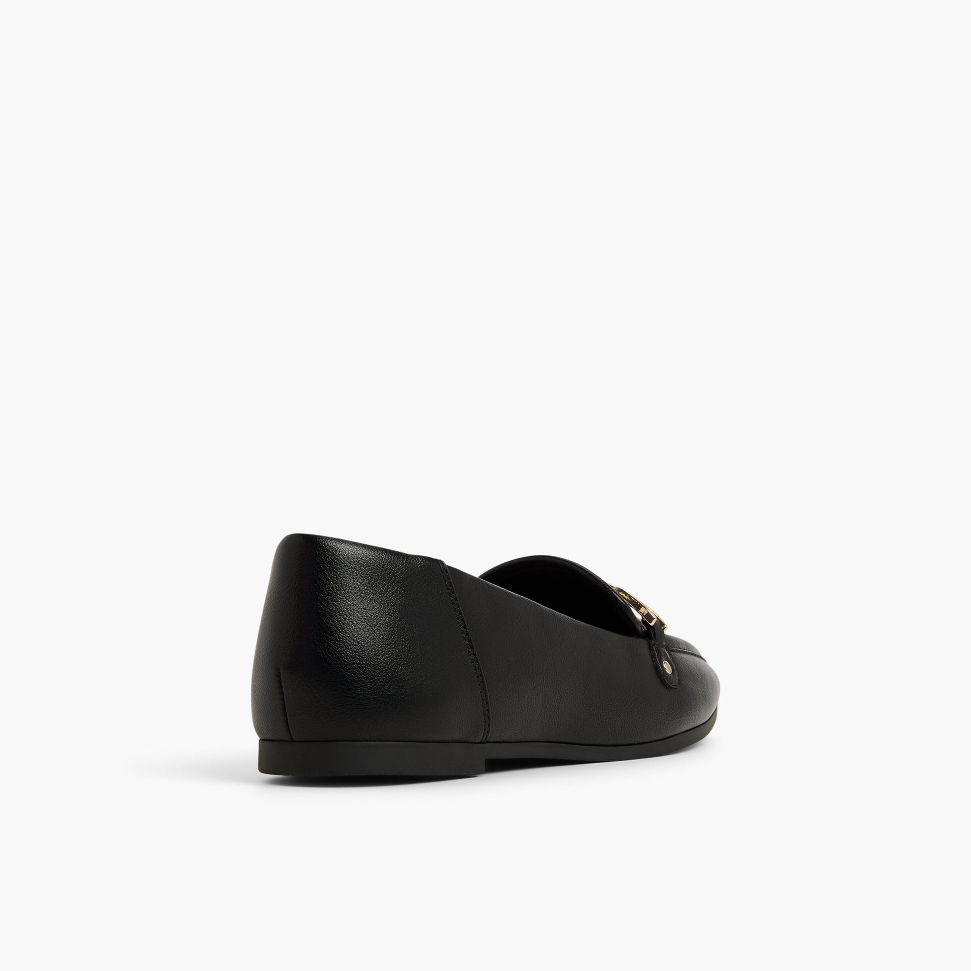 Three-quarter angle of Black Parvi Loafers's back side