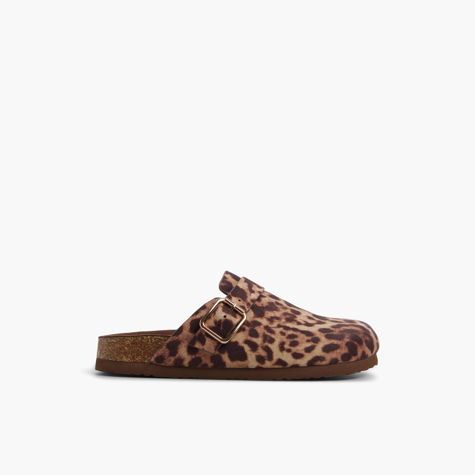 Main View of Brown Overflow Calli Clogs for Womens
