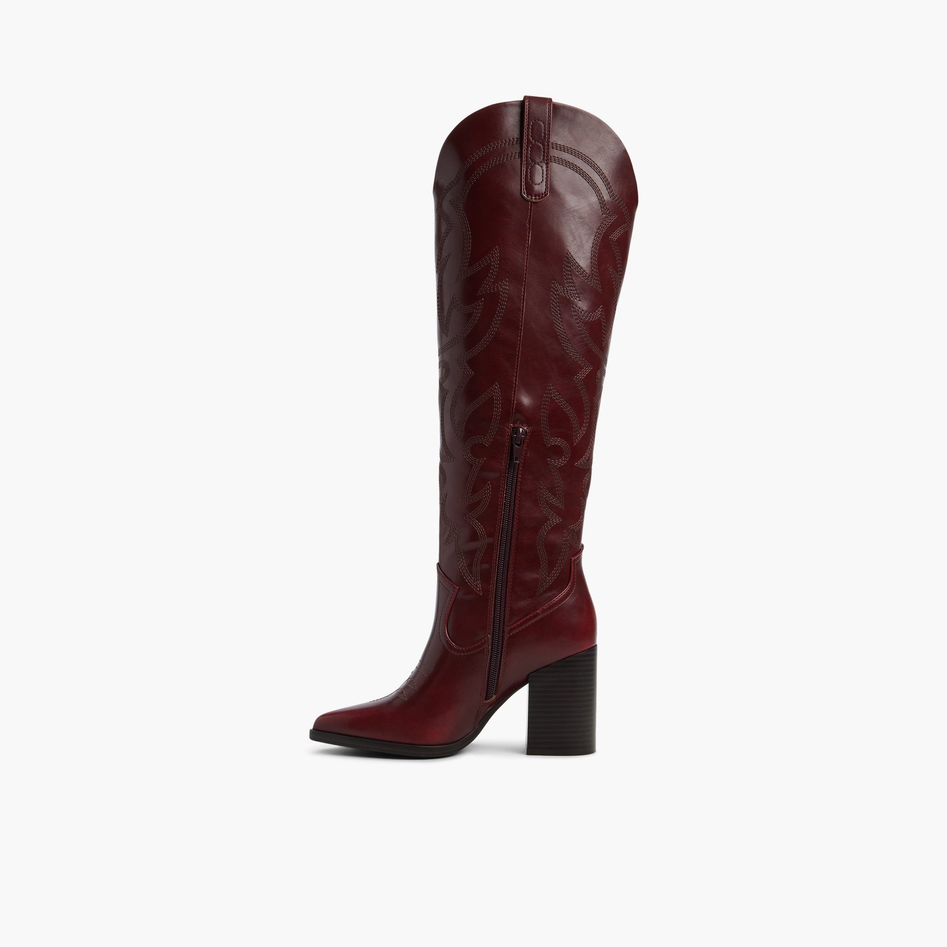 Side view of Other Red Beauu Western Knee High Boots