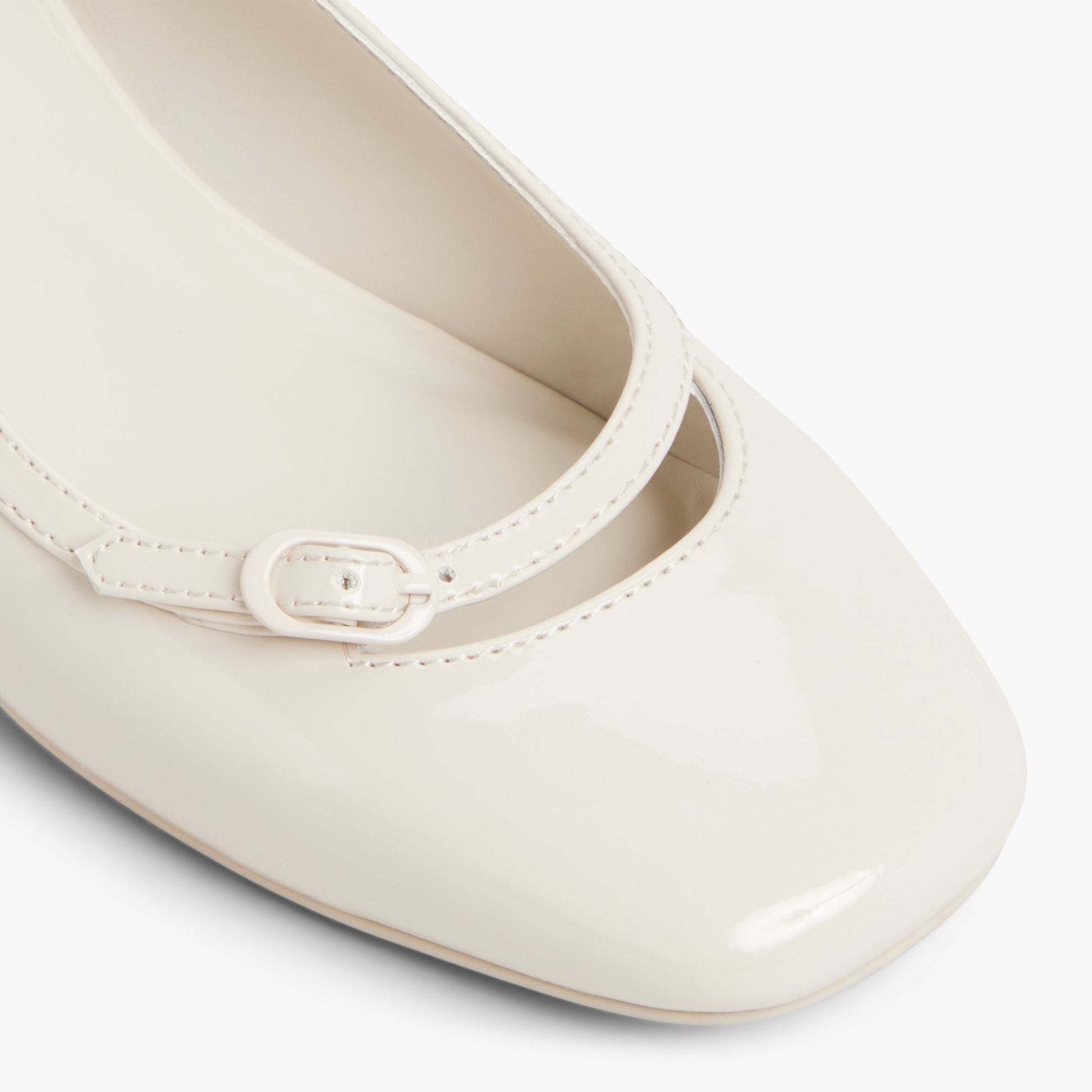 Close-up of the Ice Harperrr Slingback Block Heels