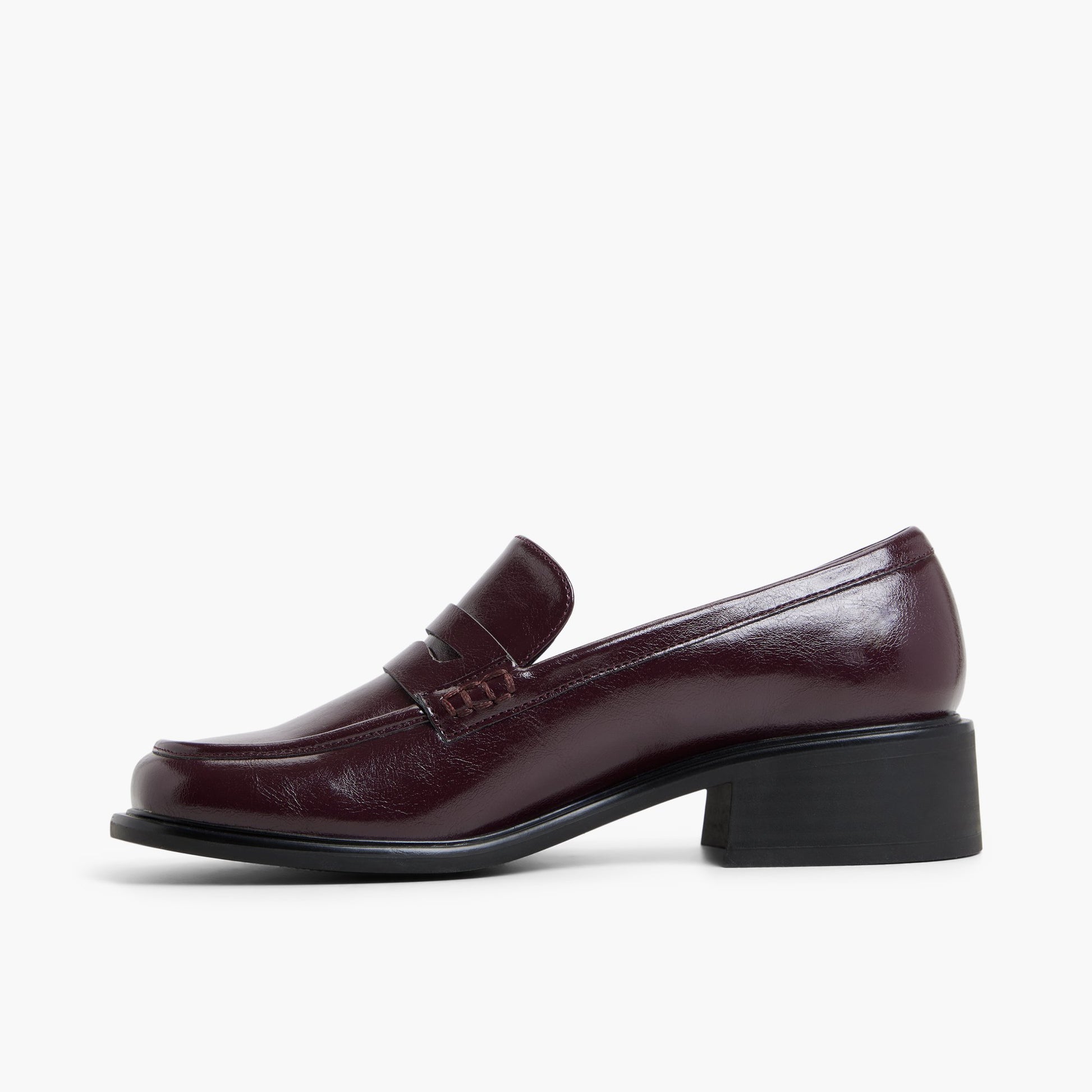 Side view of Dark purple Sloanee Loafers