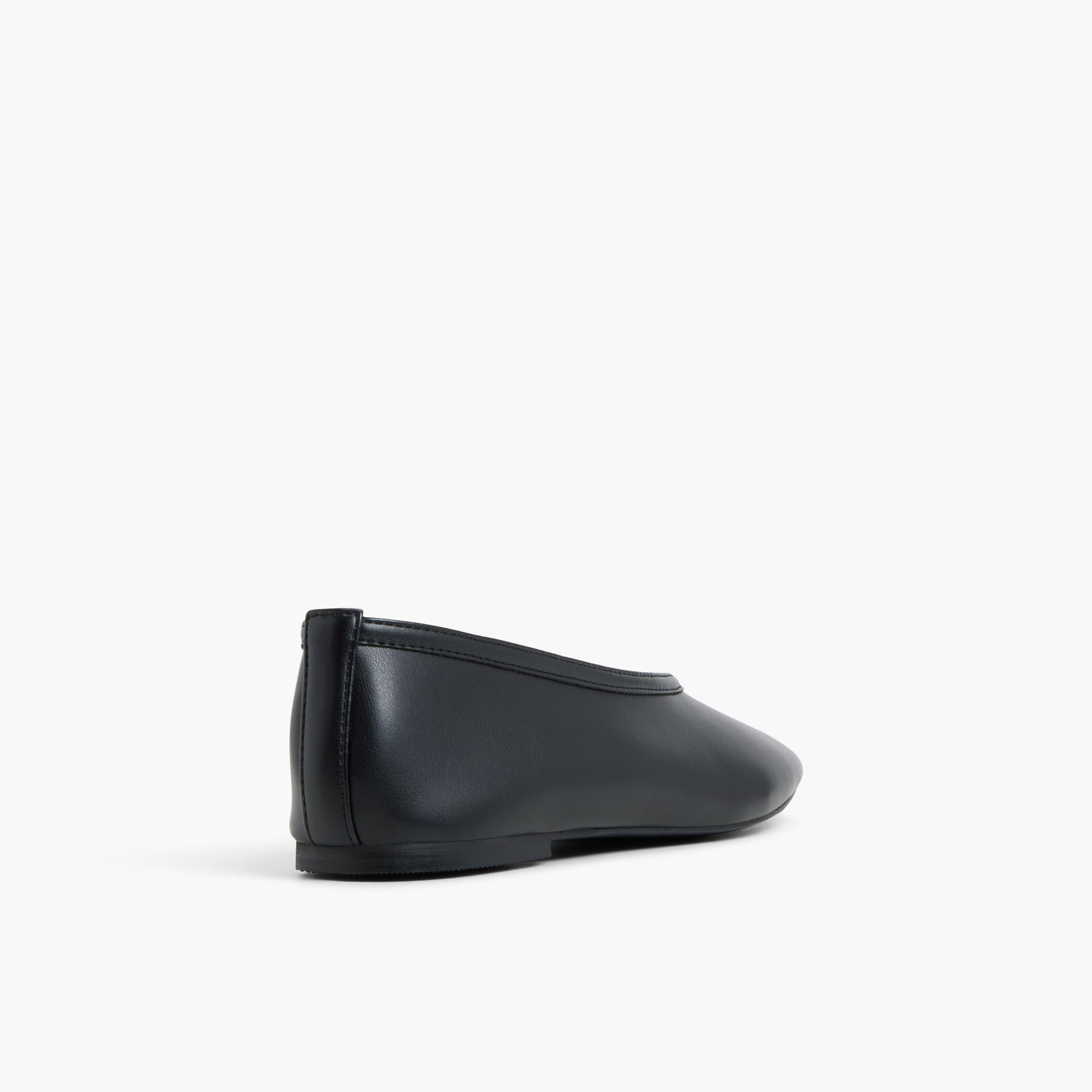 Three-quarter angle of Black Eleynora Ballerinas's back side