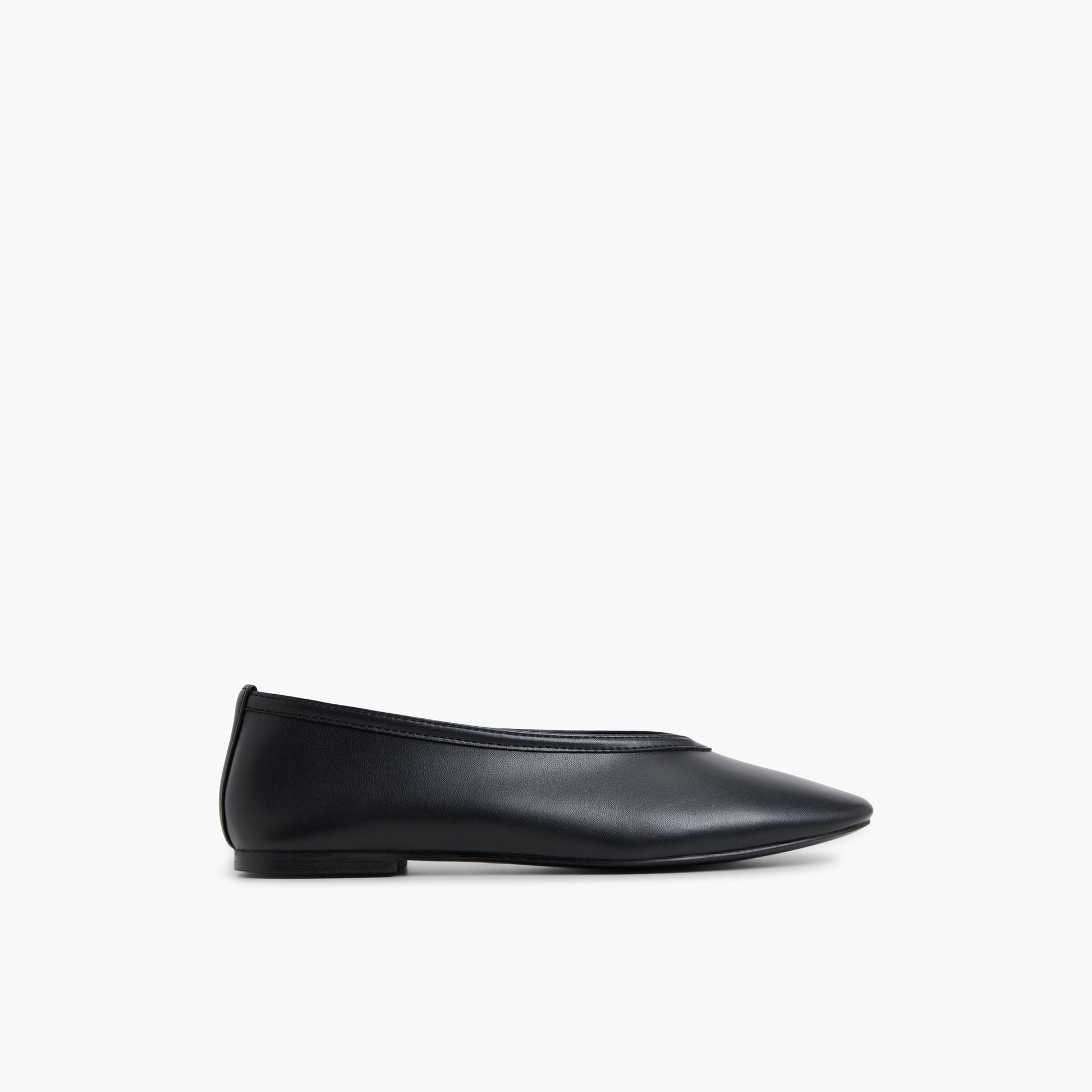 Main View of Black Eleynora Ballerinas for Womens