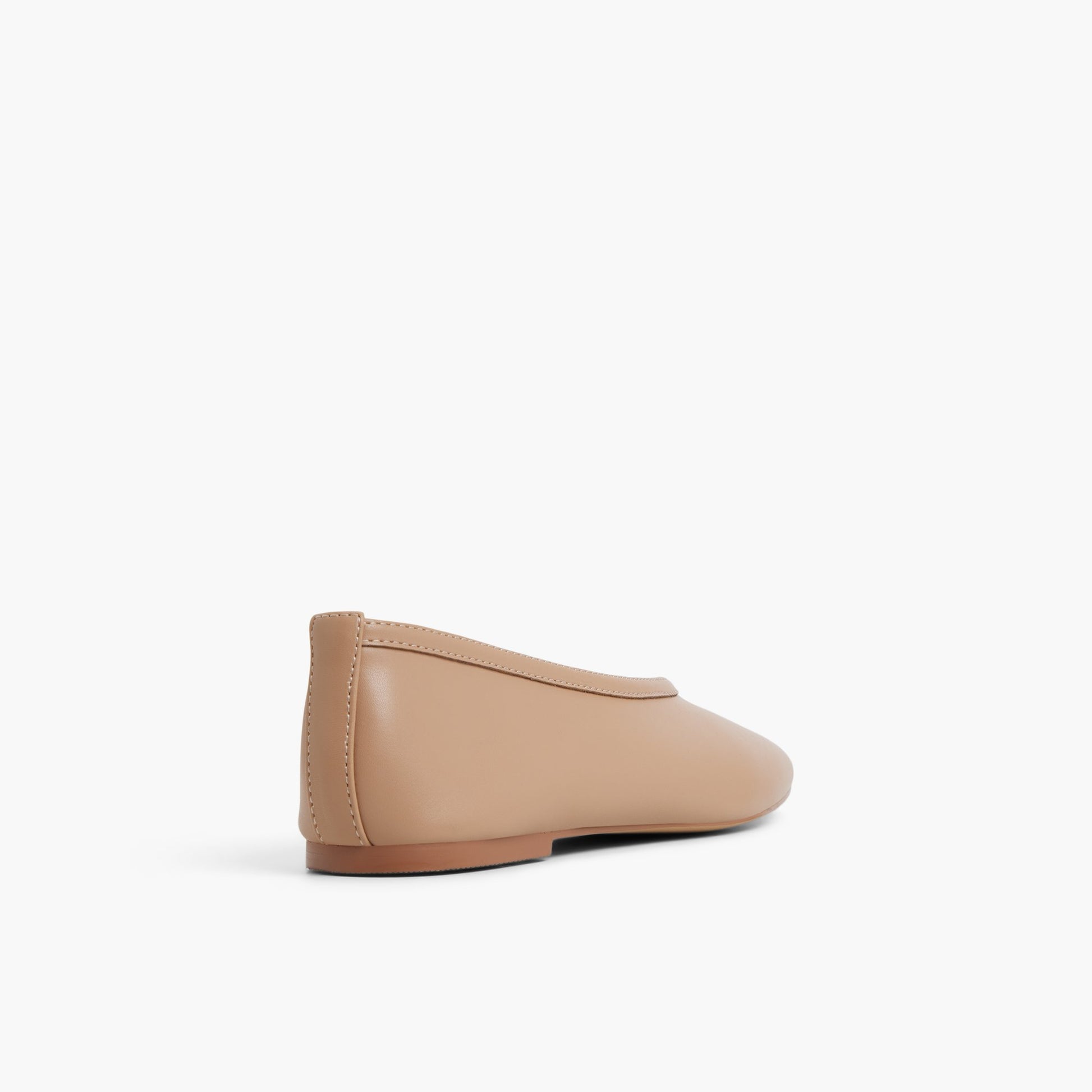 Three-quarter angle of Medium Beige Eleynora Ballerinas's back side