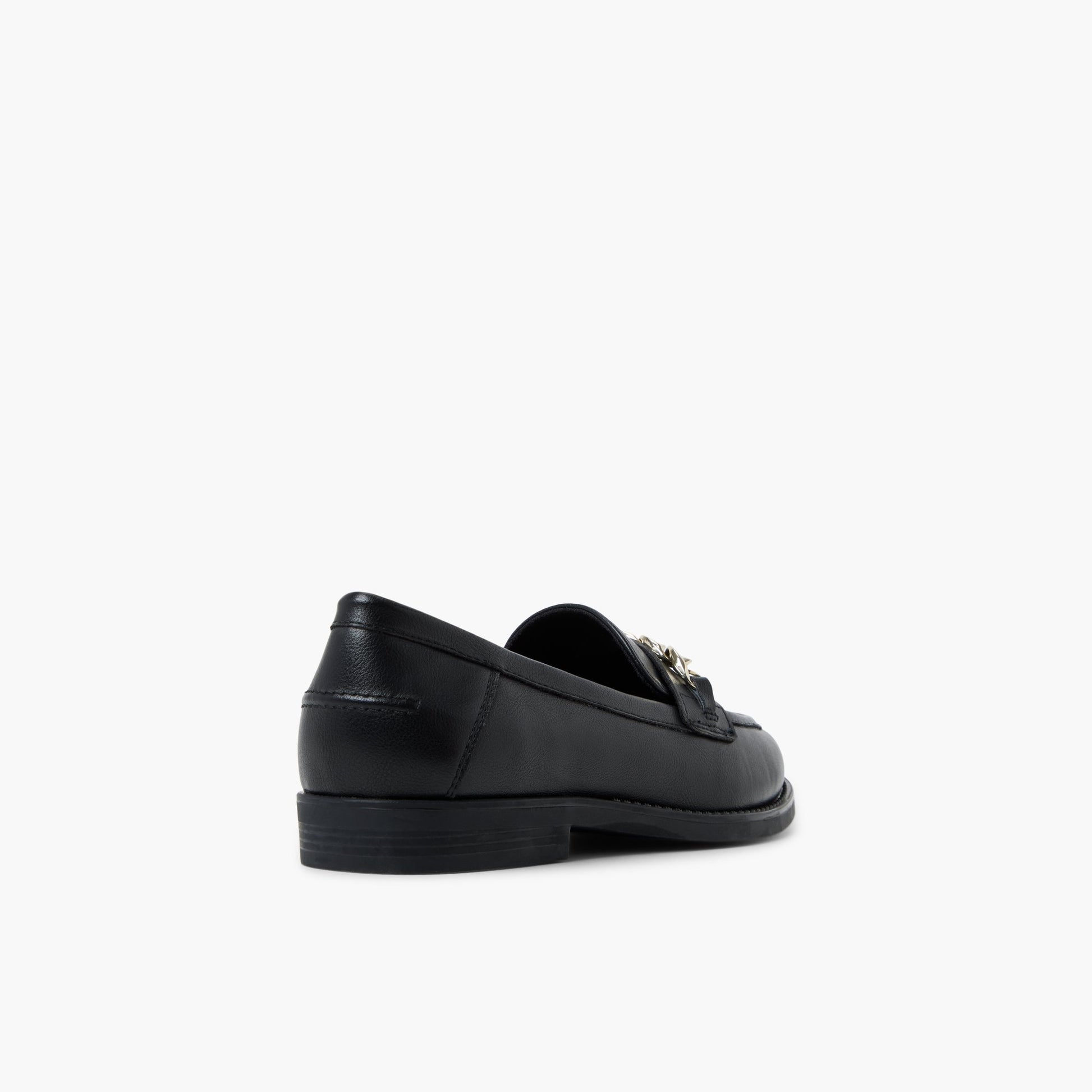 Three-quarter angle of Black Masin Loafers's back side