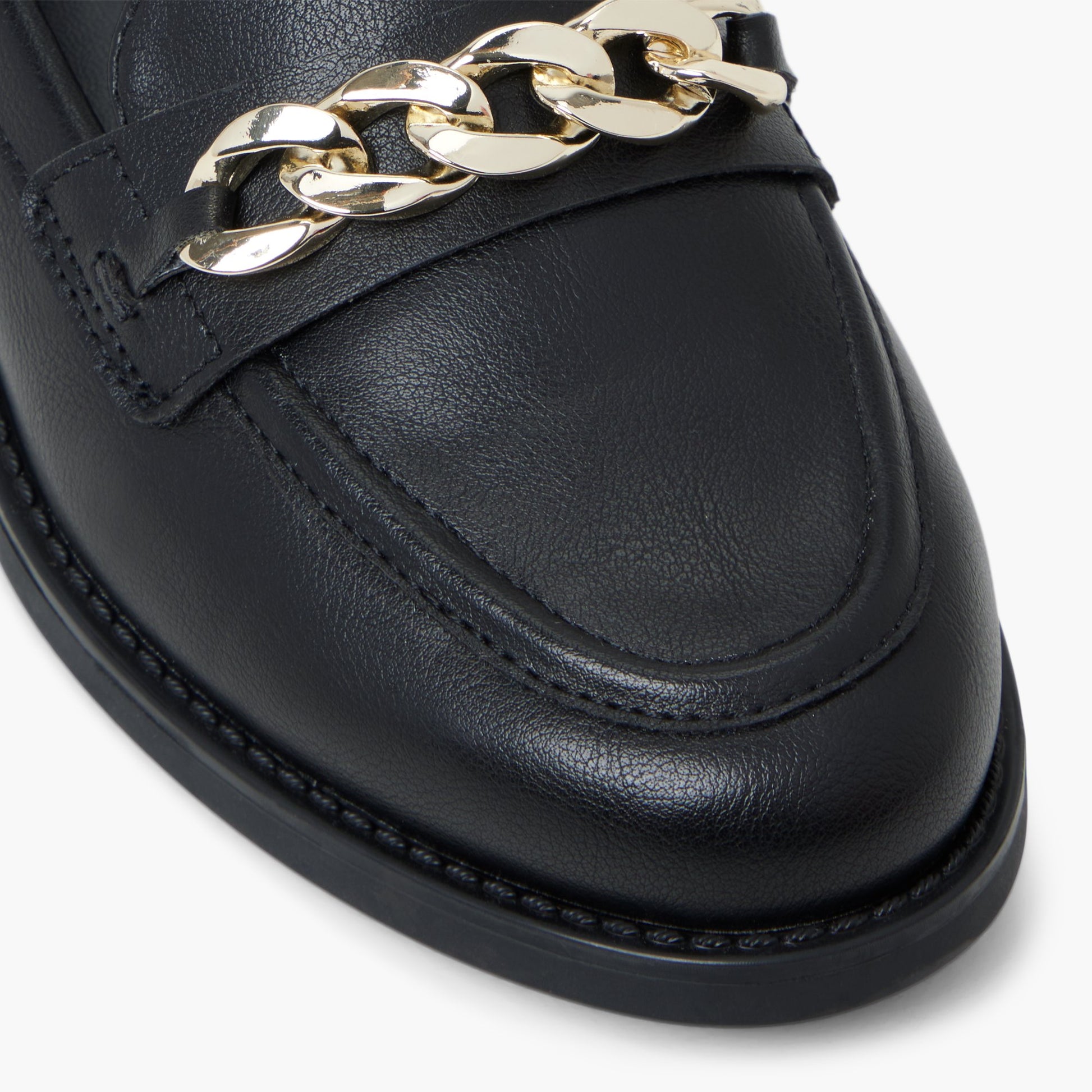 Close-up of the Black Masin Loafers