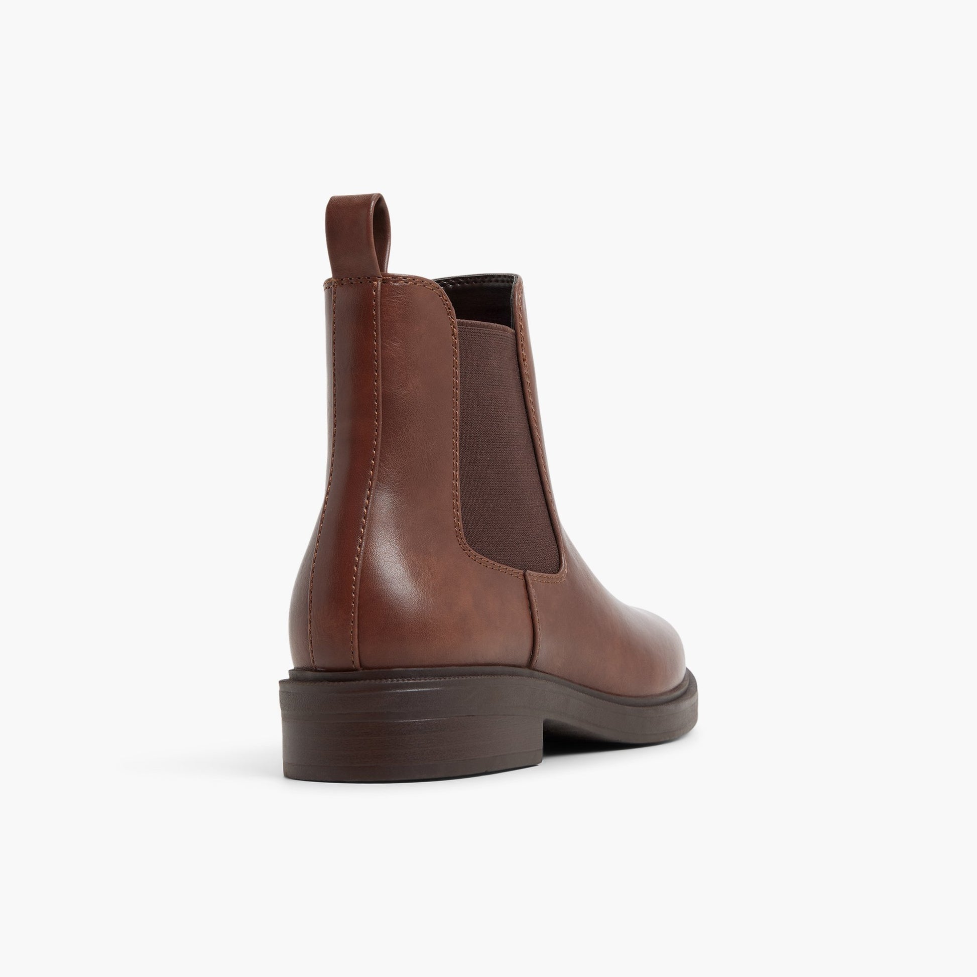 Three-quarter angle of Medium Brown Caiya Chelsea Boots's back side