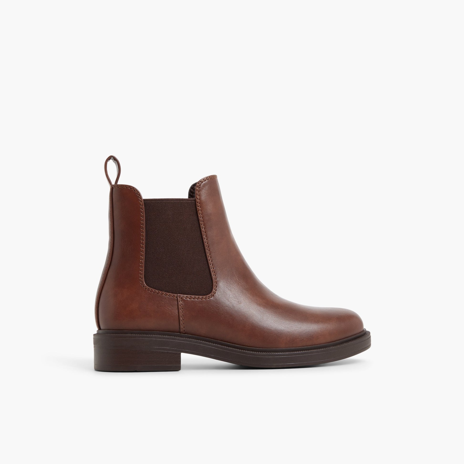 Main View of Medium Brown Caiya Chelsea Boots for Womens
