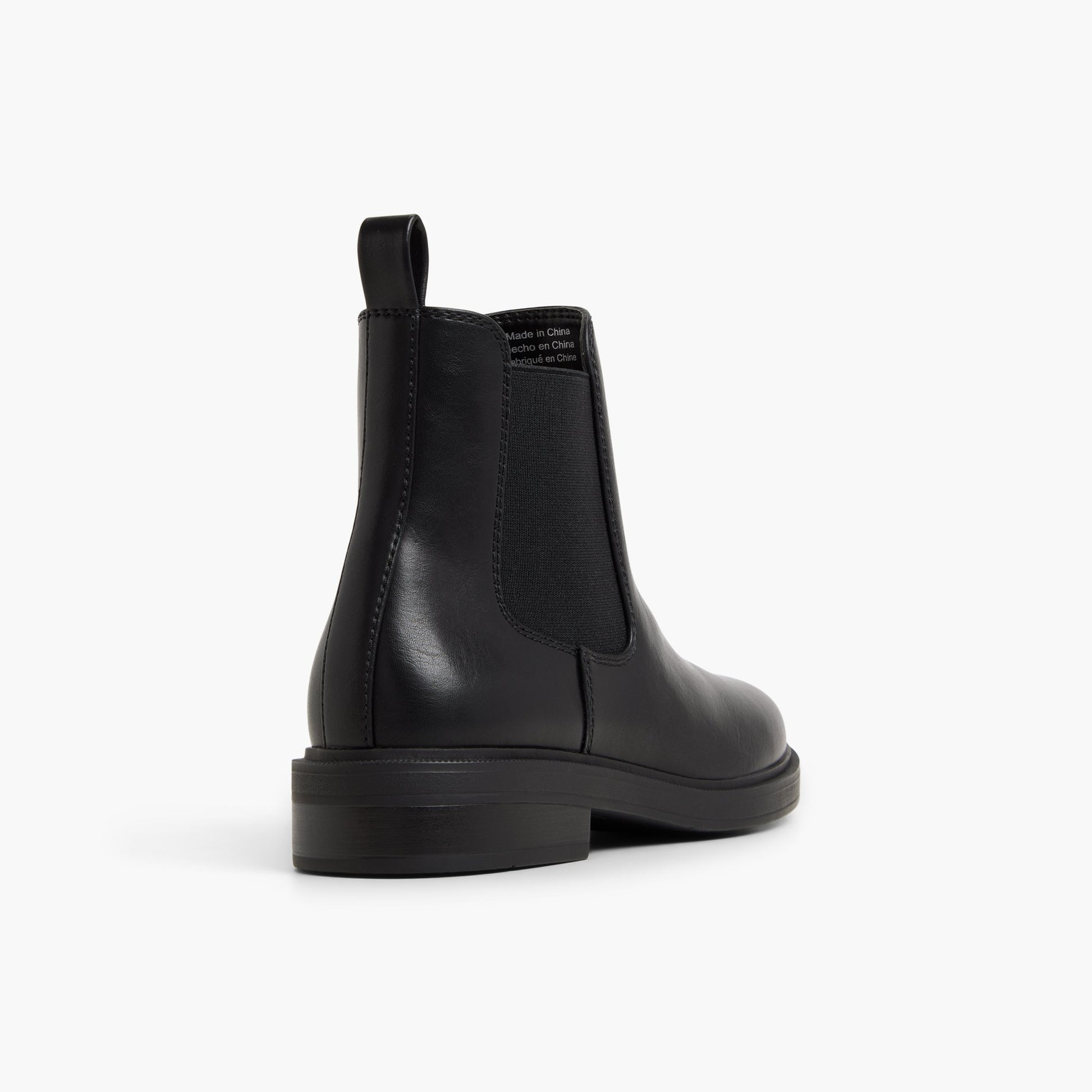 Three-quarter angle of Black Caiya Chelsea Boots's back side