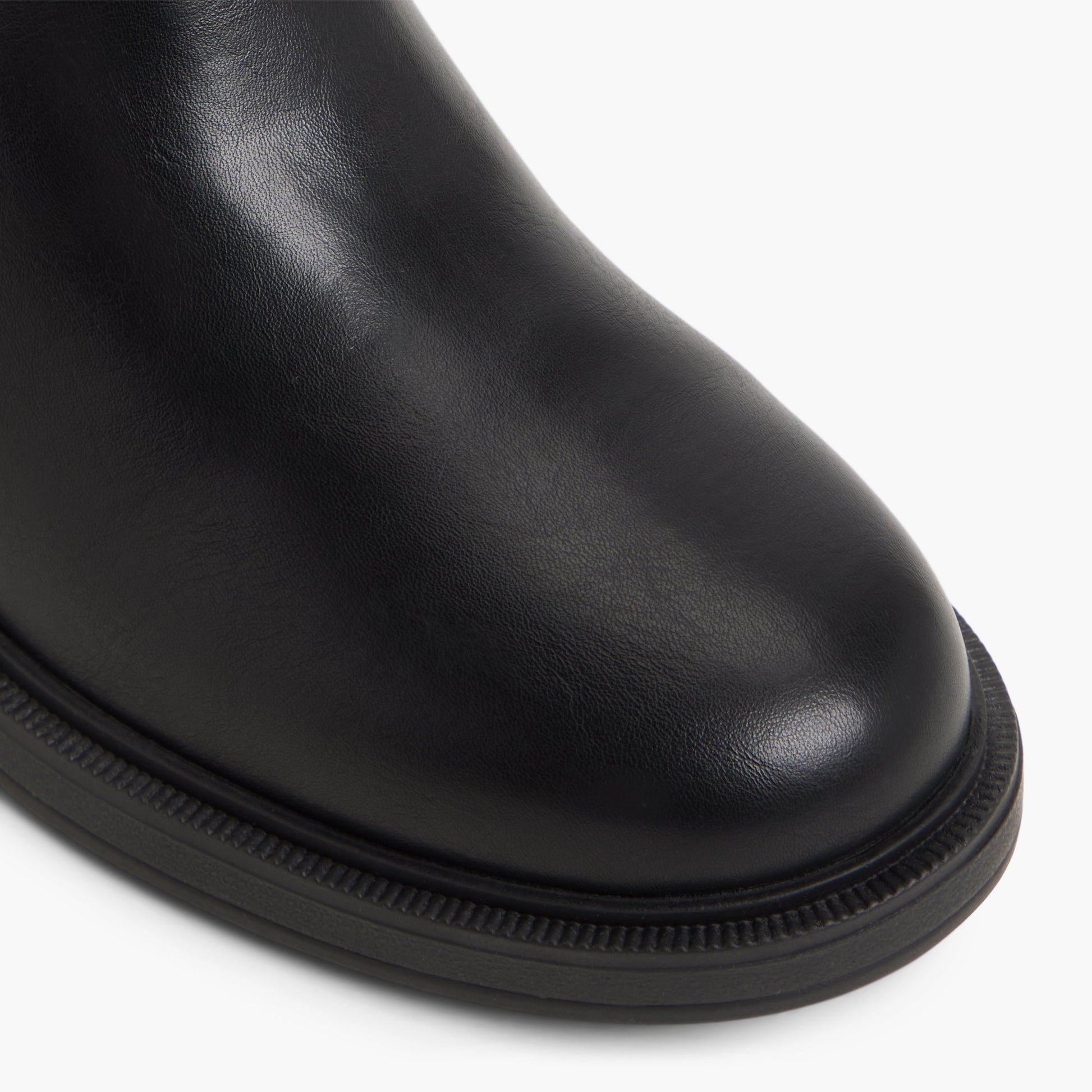 Close-up of the Black Caiya Chelsea Boots