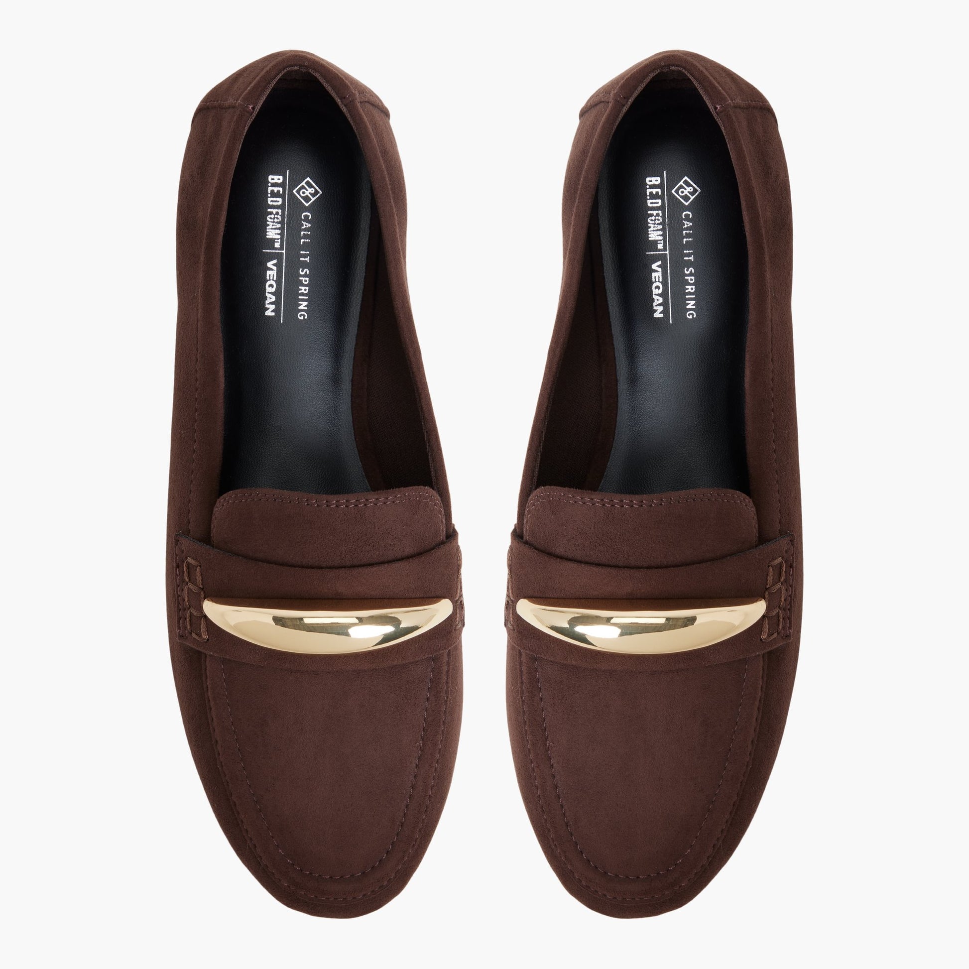 Test FR:Top-down view of the Marron Foncé Vicenza Flâneurs dandy