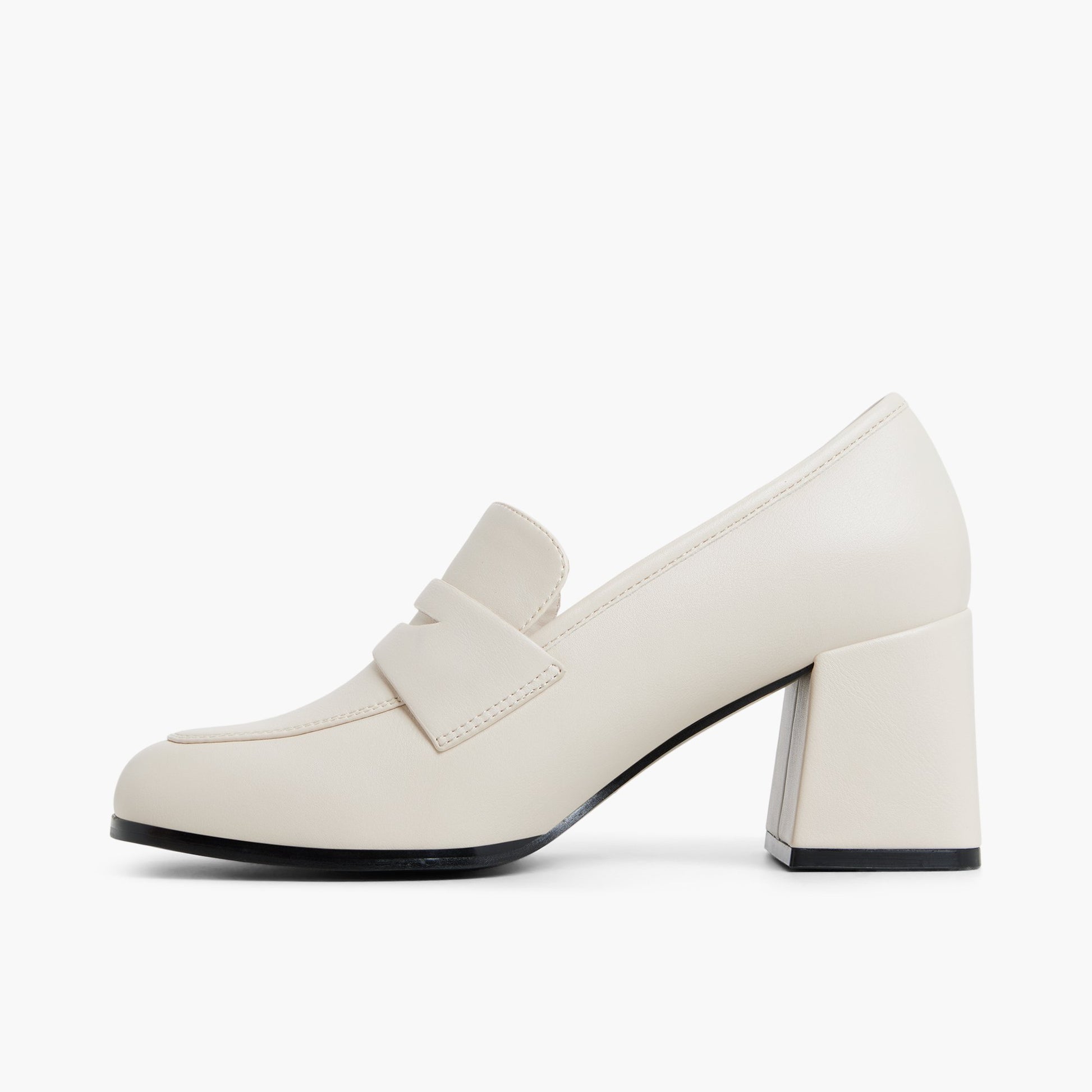 Side view of Ice Riaa Mid-Heel Loafers